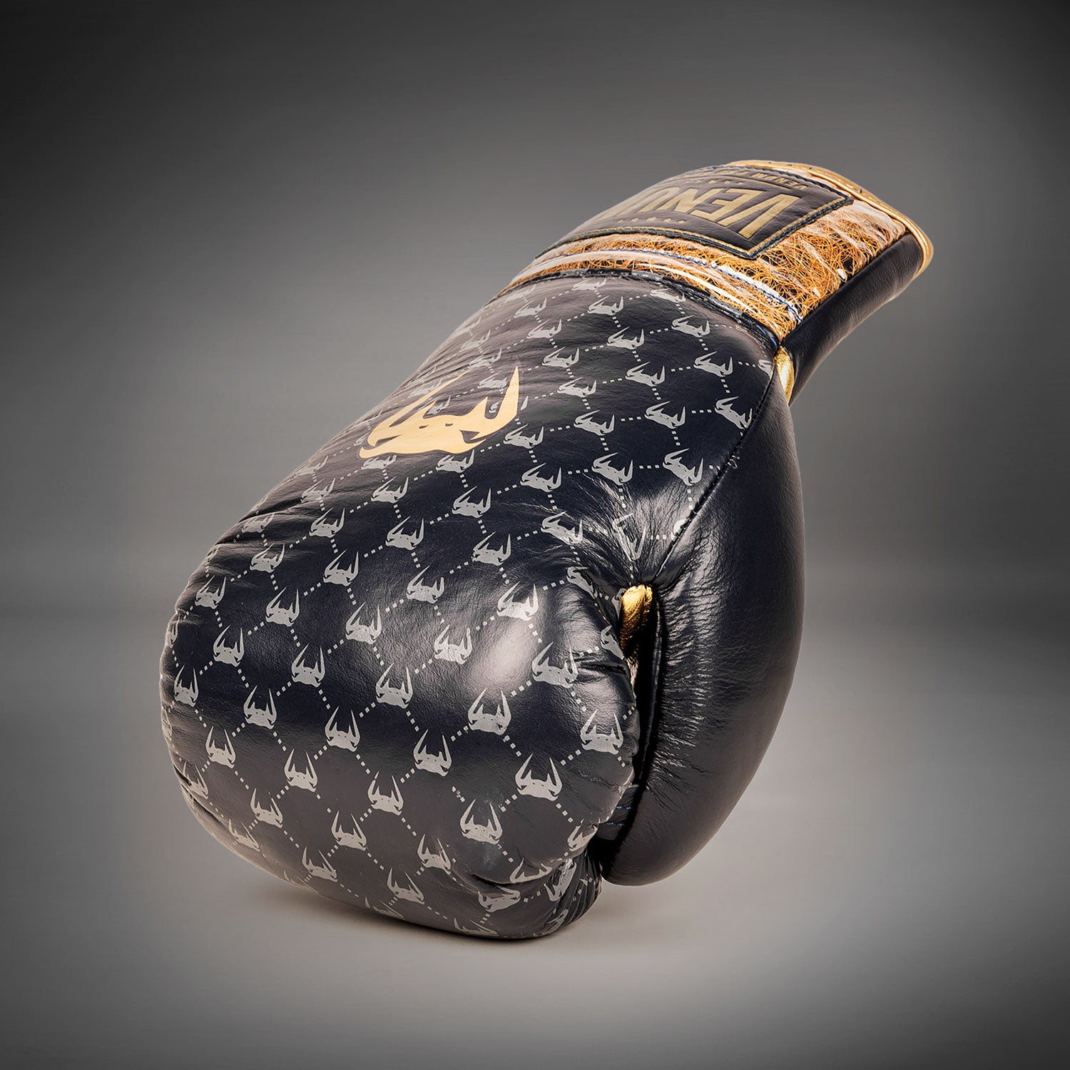 Venum Coco Monogram Pro Lace Up Boxing Gloves - State Blue - Venum