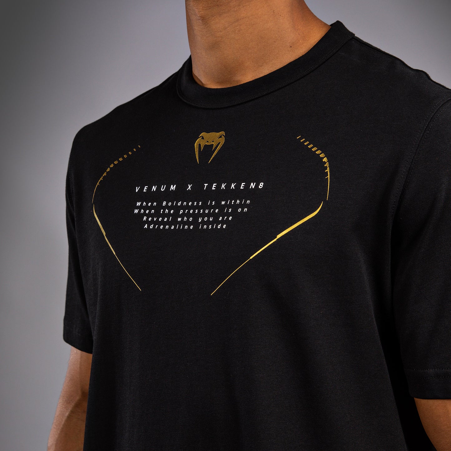 Venum x TEKKEN 8 - Marshall Law T-Shirt - Black/Red/Gold