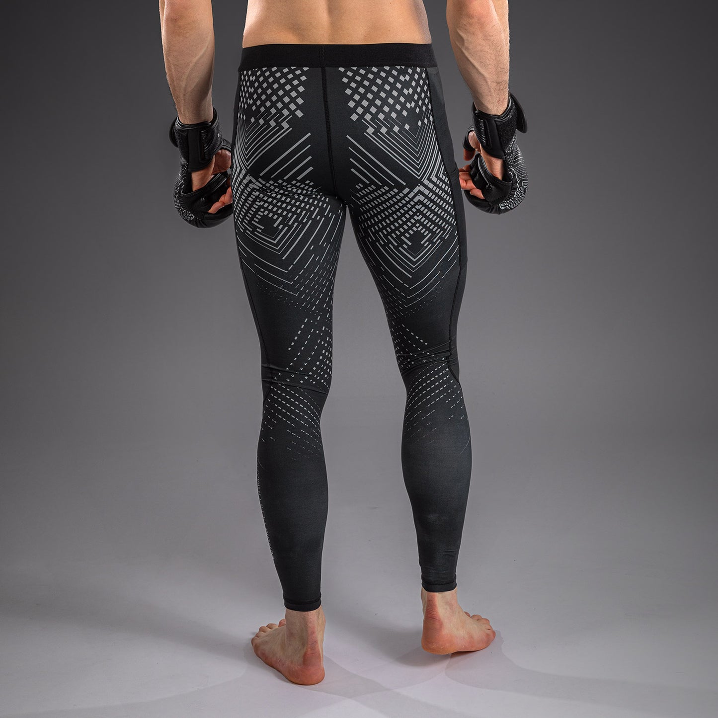 Venum Midnight Fury Spats - Black/Grey/Silver