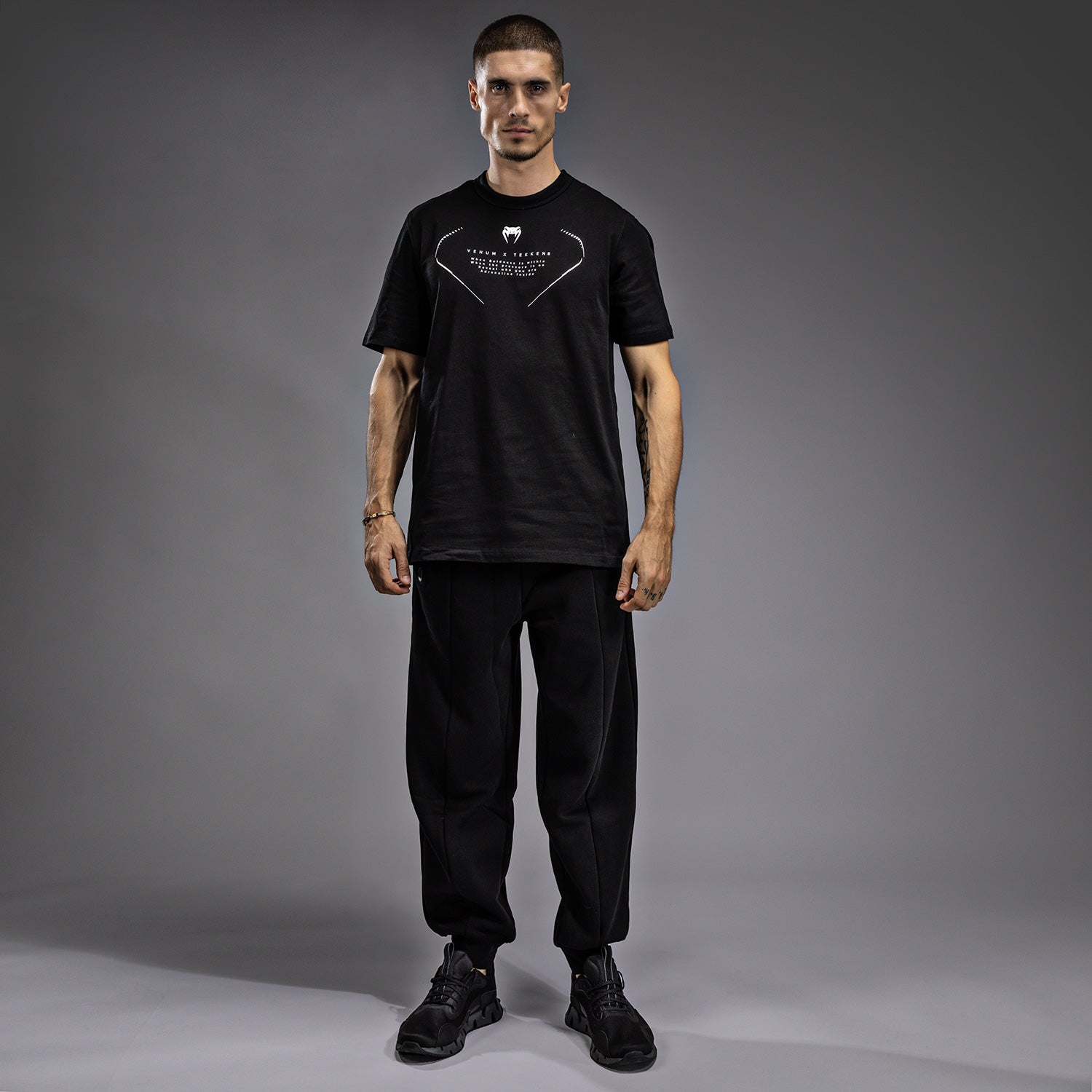Venum x TEKKEN 8 - Jin Kazama T-Shirt - Black/Black/White - Venum Asia