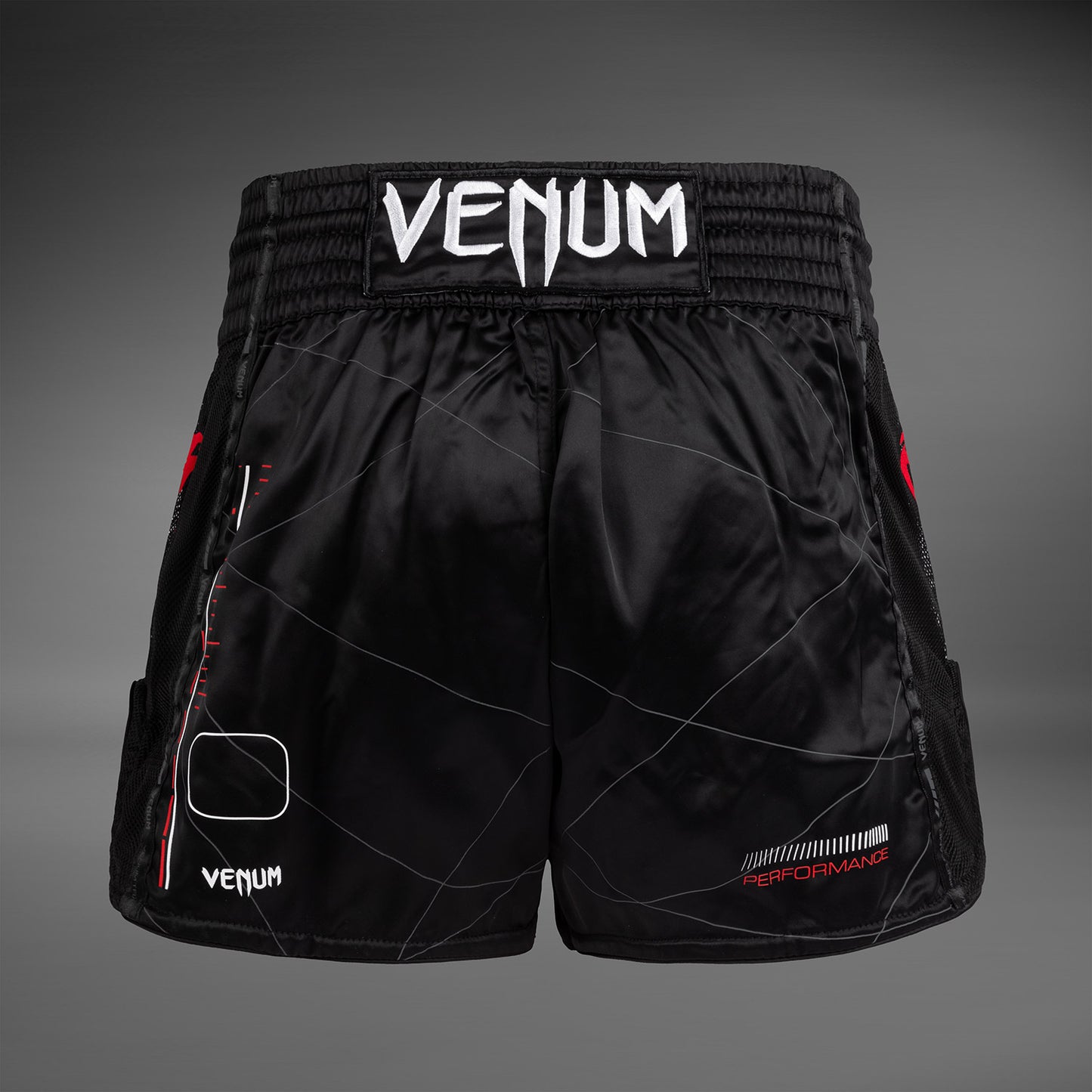 Venum Tactical XT Muay Thai Shorts - Black/Fire Red