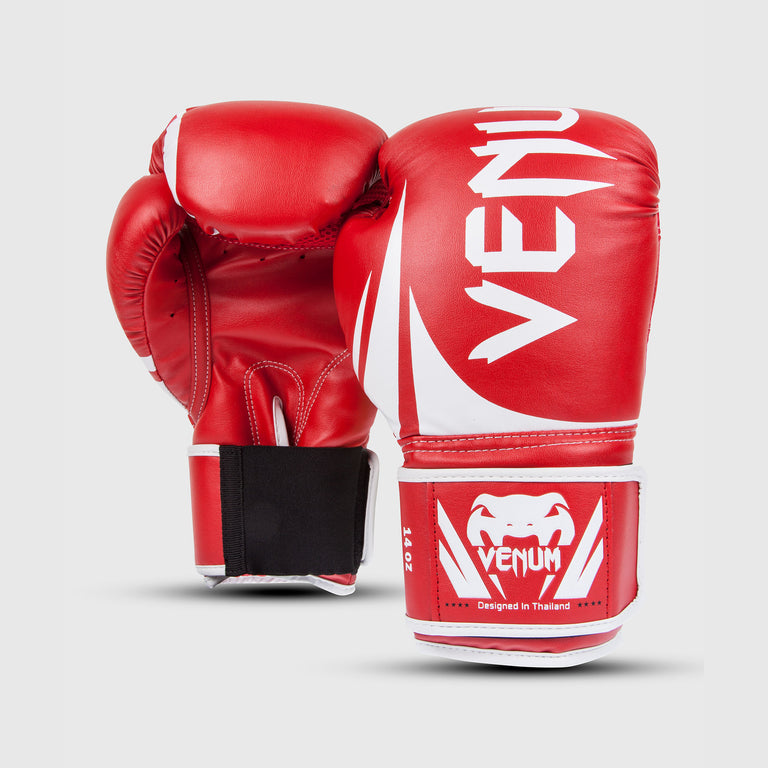 未使用 VENUM Challenger 2.0 ボクシンググローブ 14oz Venum Challenger 2.0 Boxing Gloves - Black/Red - Exclusive - Venum