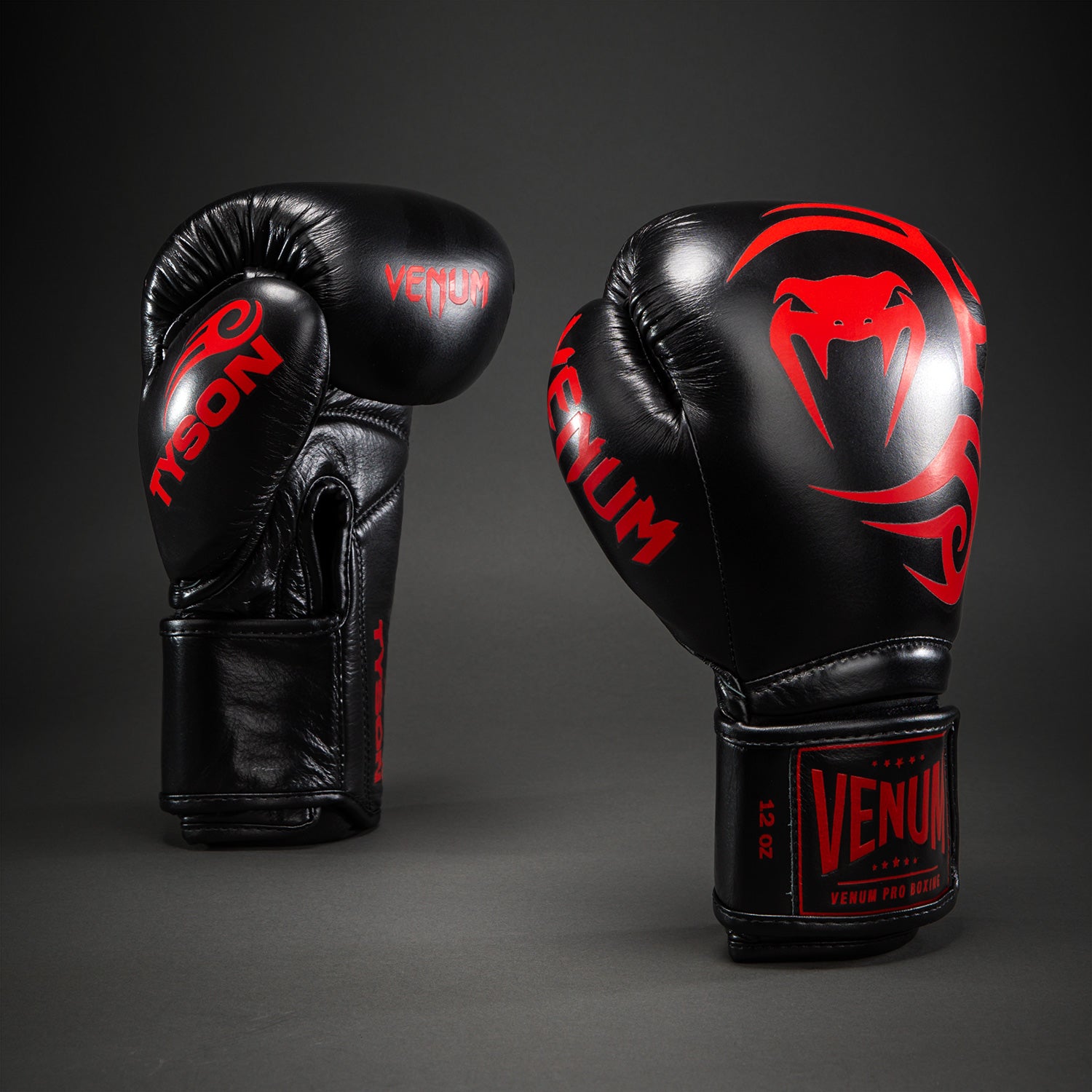 Venum Giant 2.0 Mike Tyson Pro Boxing Gloves - Black/Red - Venum Asia