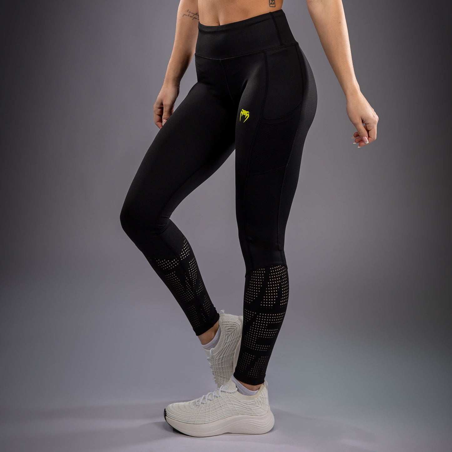 Venum Lazer Women's Leggings - Black/Yellow