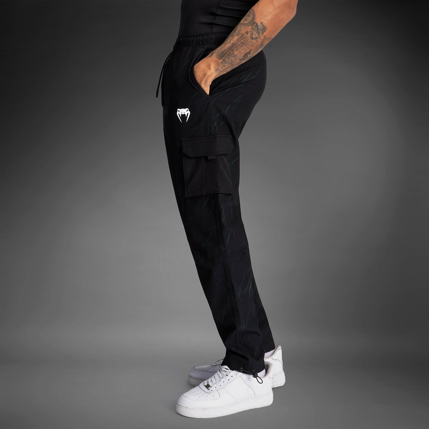 Venum Trooper Men's Tracksuit Pants - Black/Forest Green