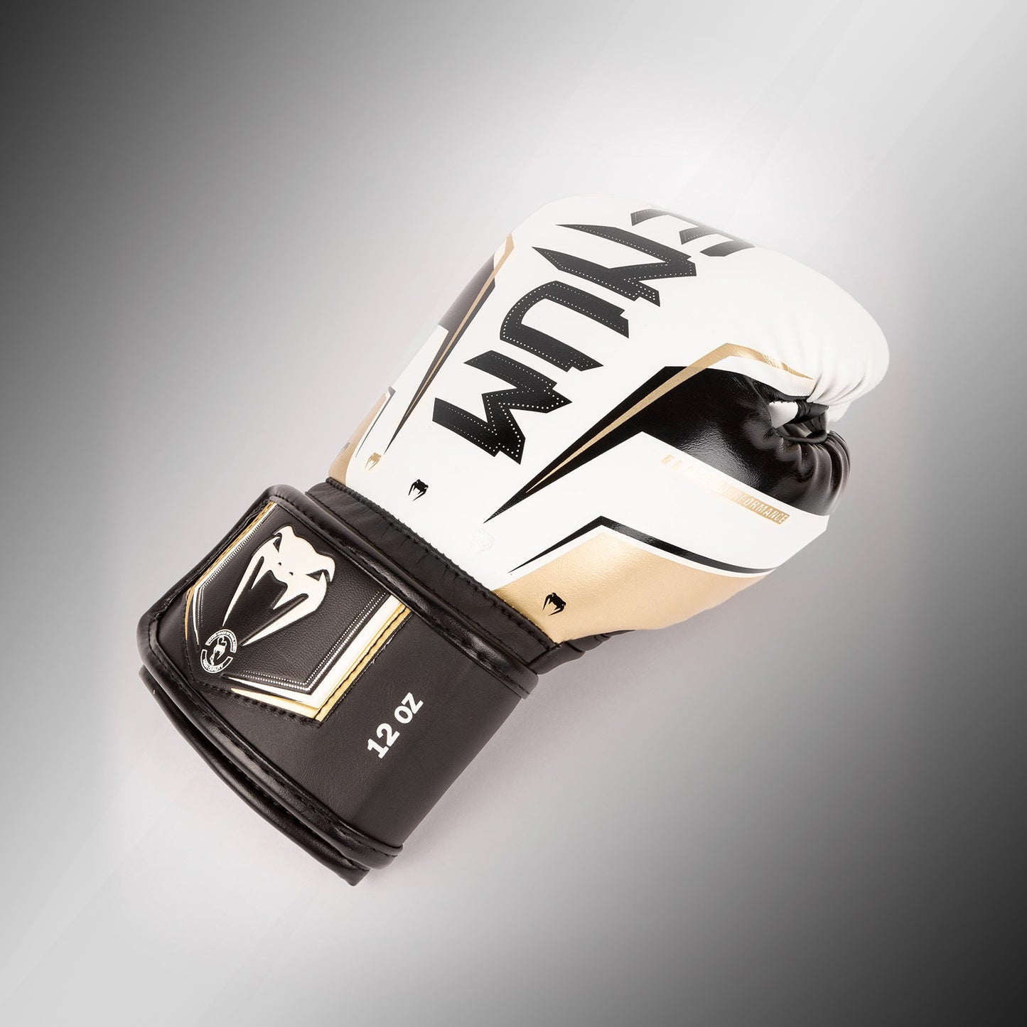 Venum Elite Evo Boxing Gloves - White/Gold