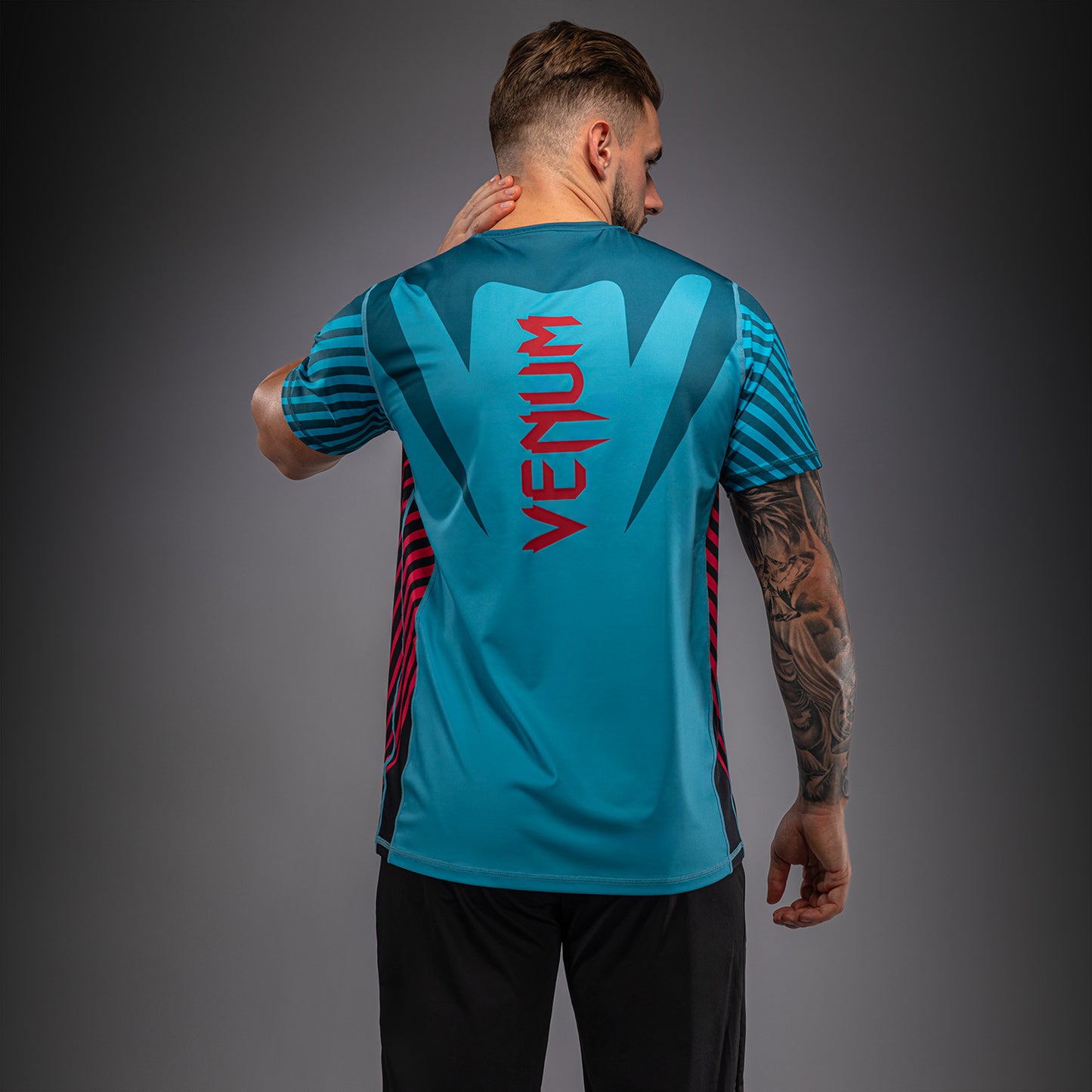 Venum Attack 90 Dry-Tech T-Shirt - Turquoise/Red