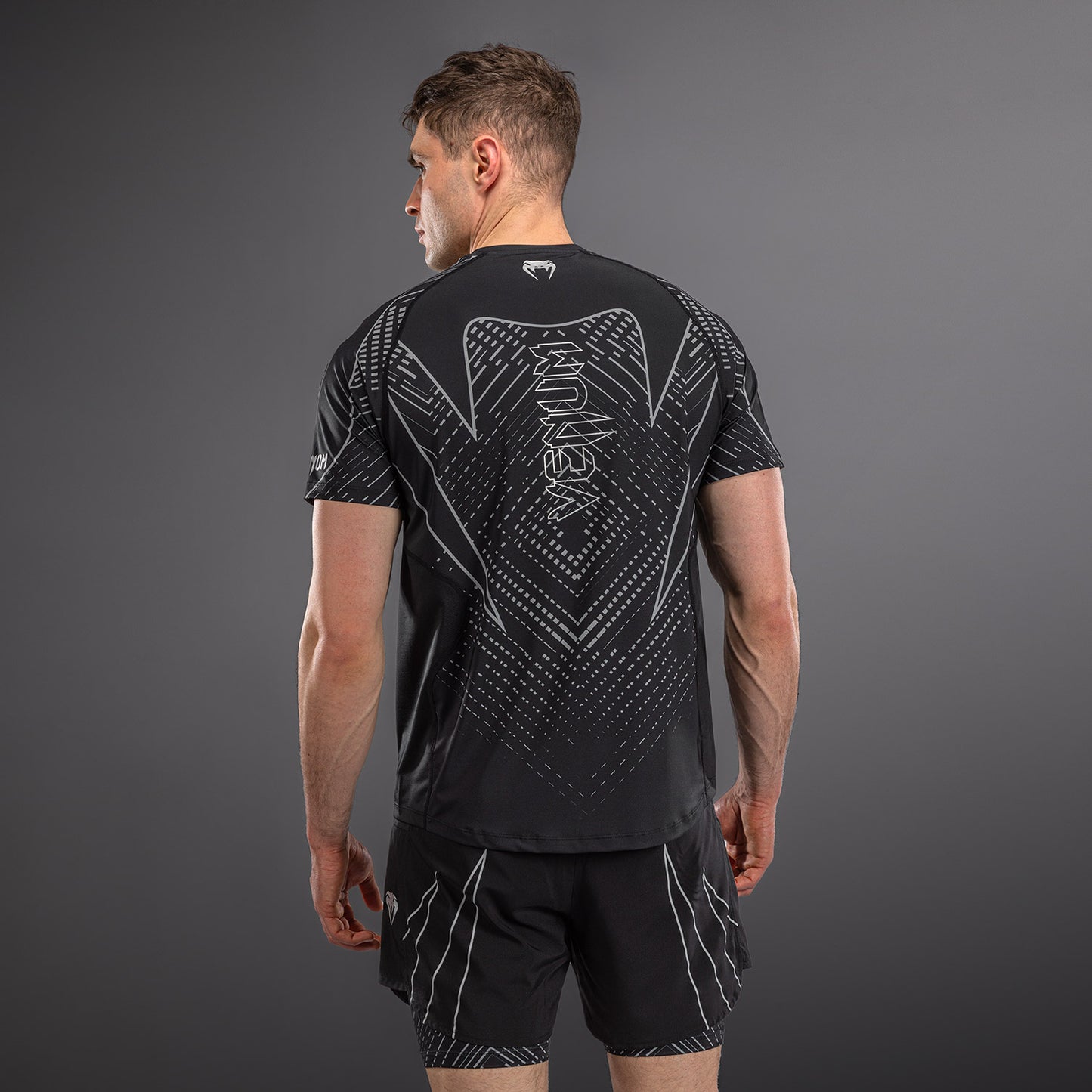 Venum Midnight Fury Dry-Tech T-Shirt - Black/Grey/Silver