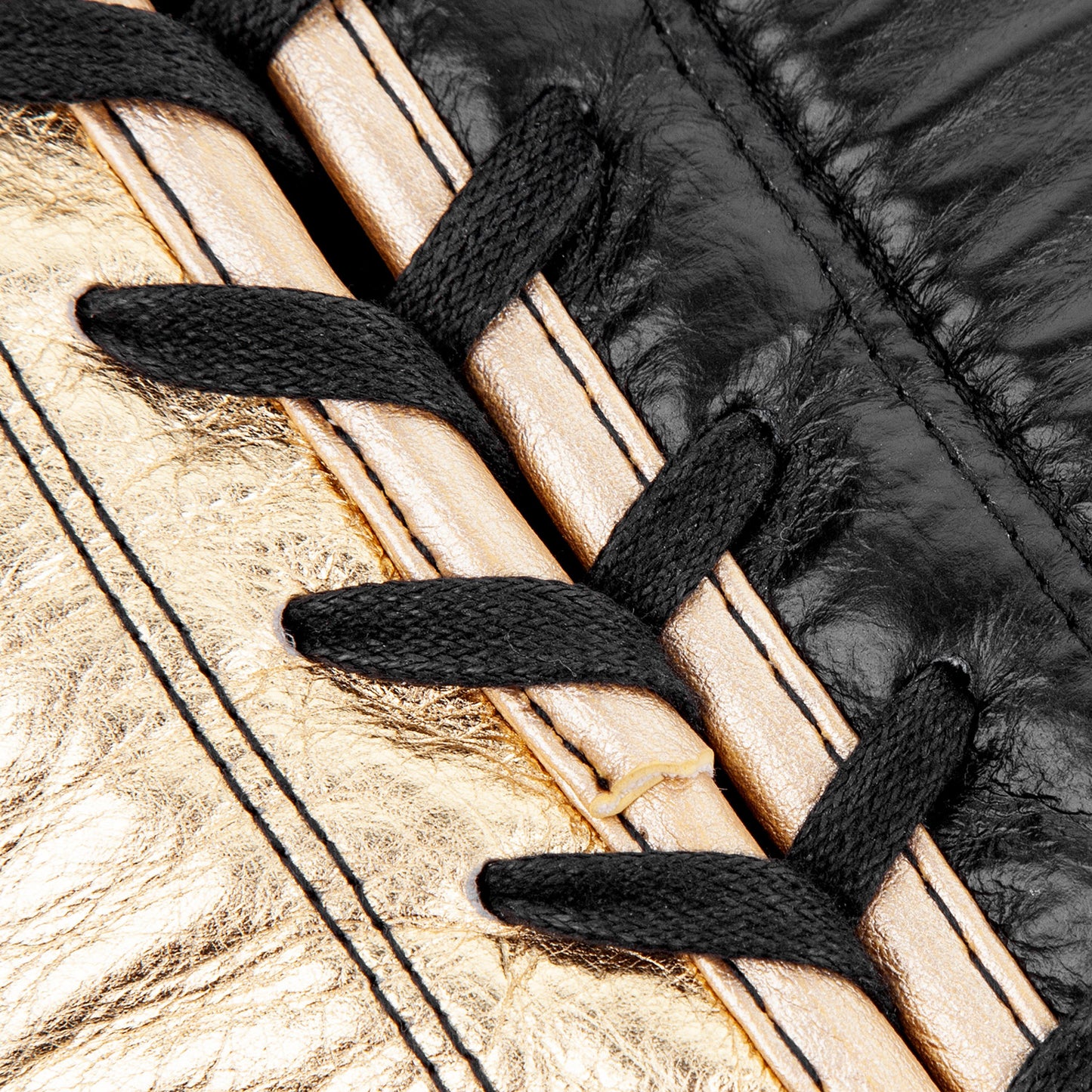 Venum Hammer Pro Boxing Gloves with Laces - Black/Gold