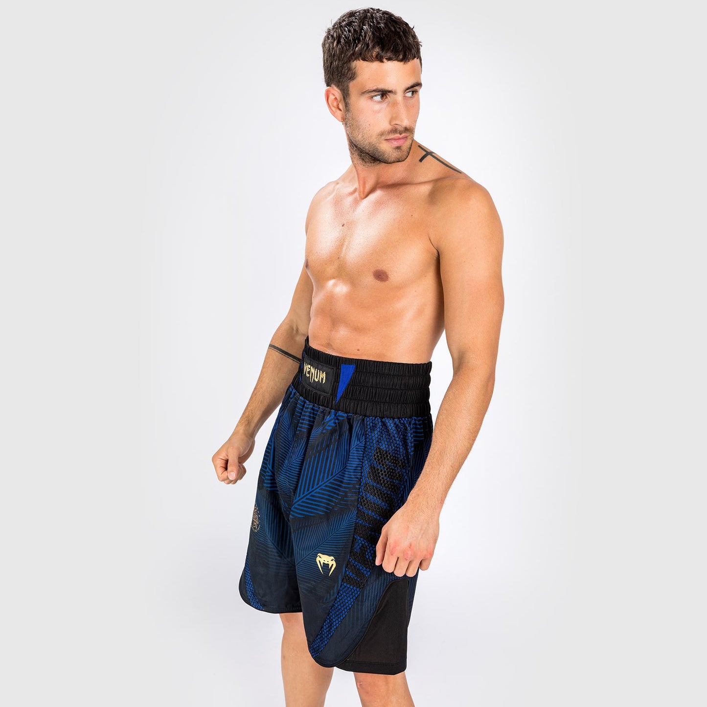 Venum Phantom Loma Boxing Short - Black/Blue