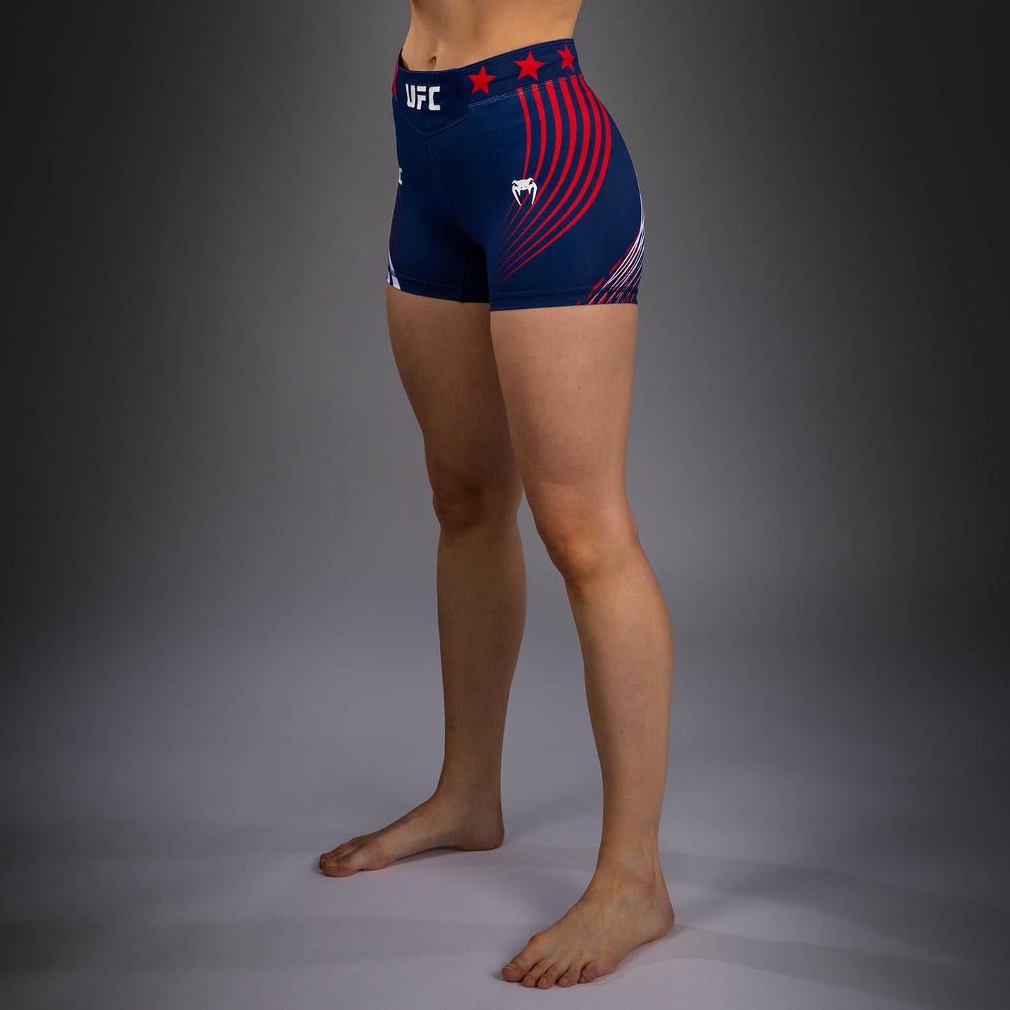 Women's Official UFC Freedom 250 by Venum Blue Authentic Short Fit Vale Tudo Short