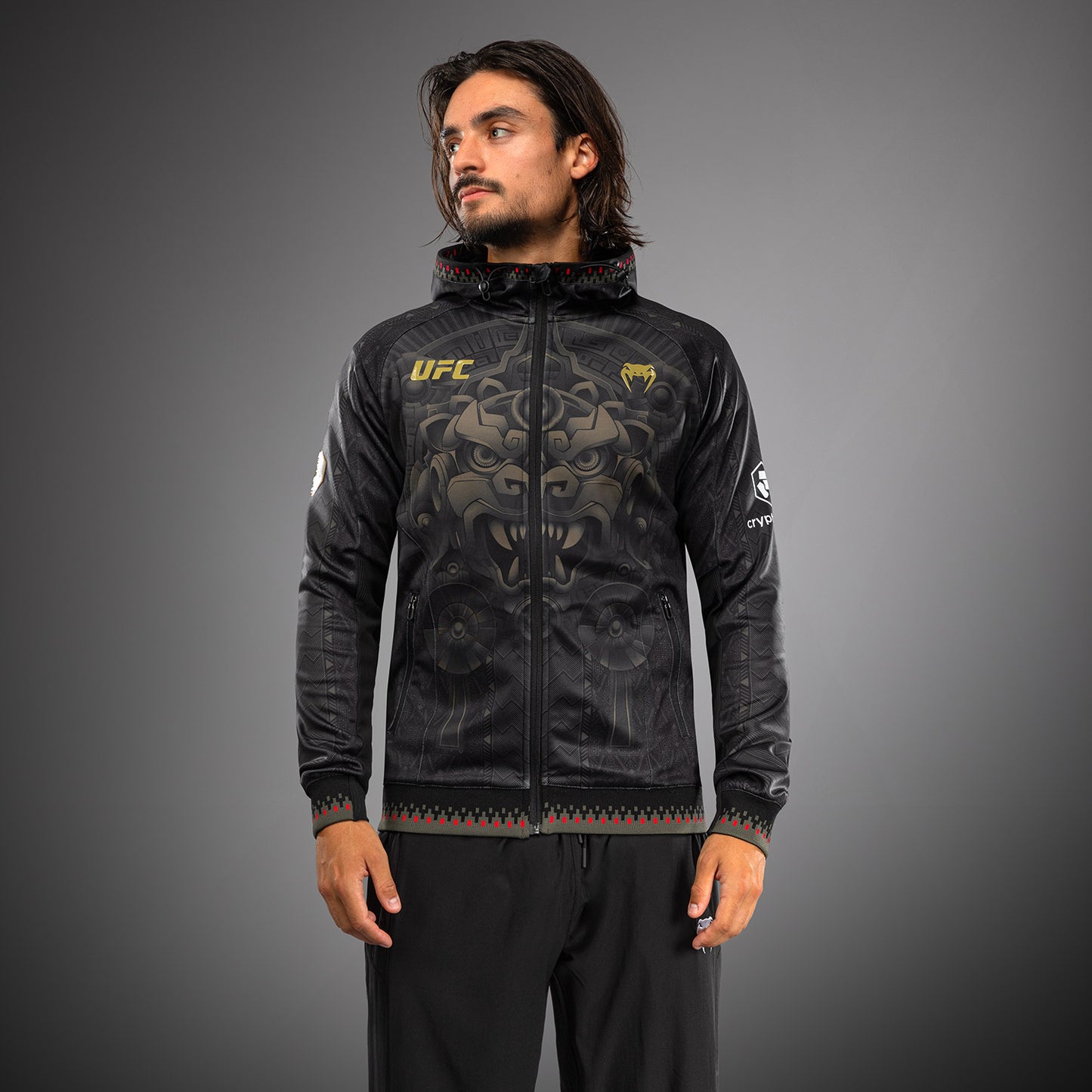 Men’s Noche UFC 2.0 By Venum Black Authentic Fight Night Walkout Hoodie