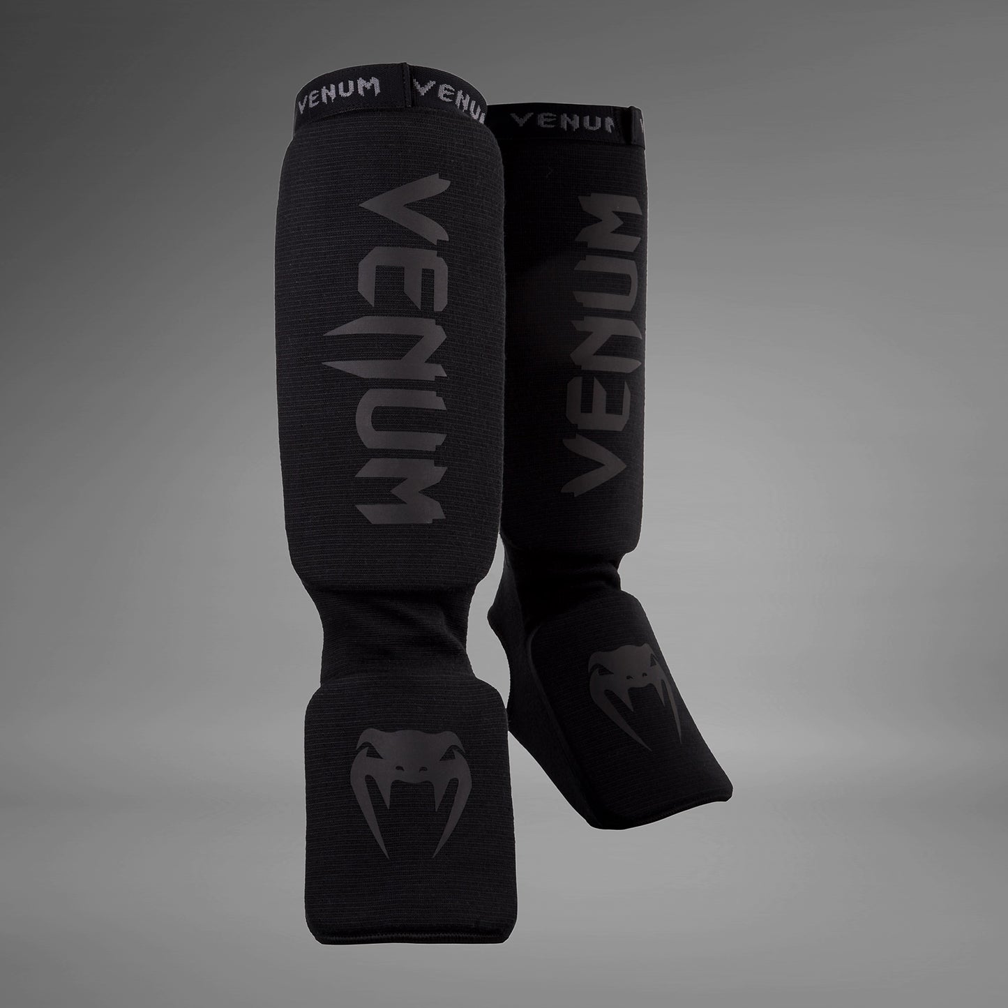 Venum Kontact Shin Guards - Black/Black