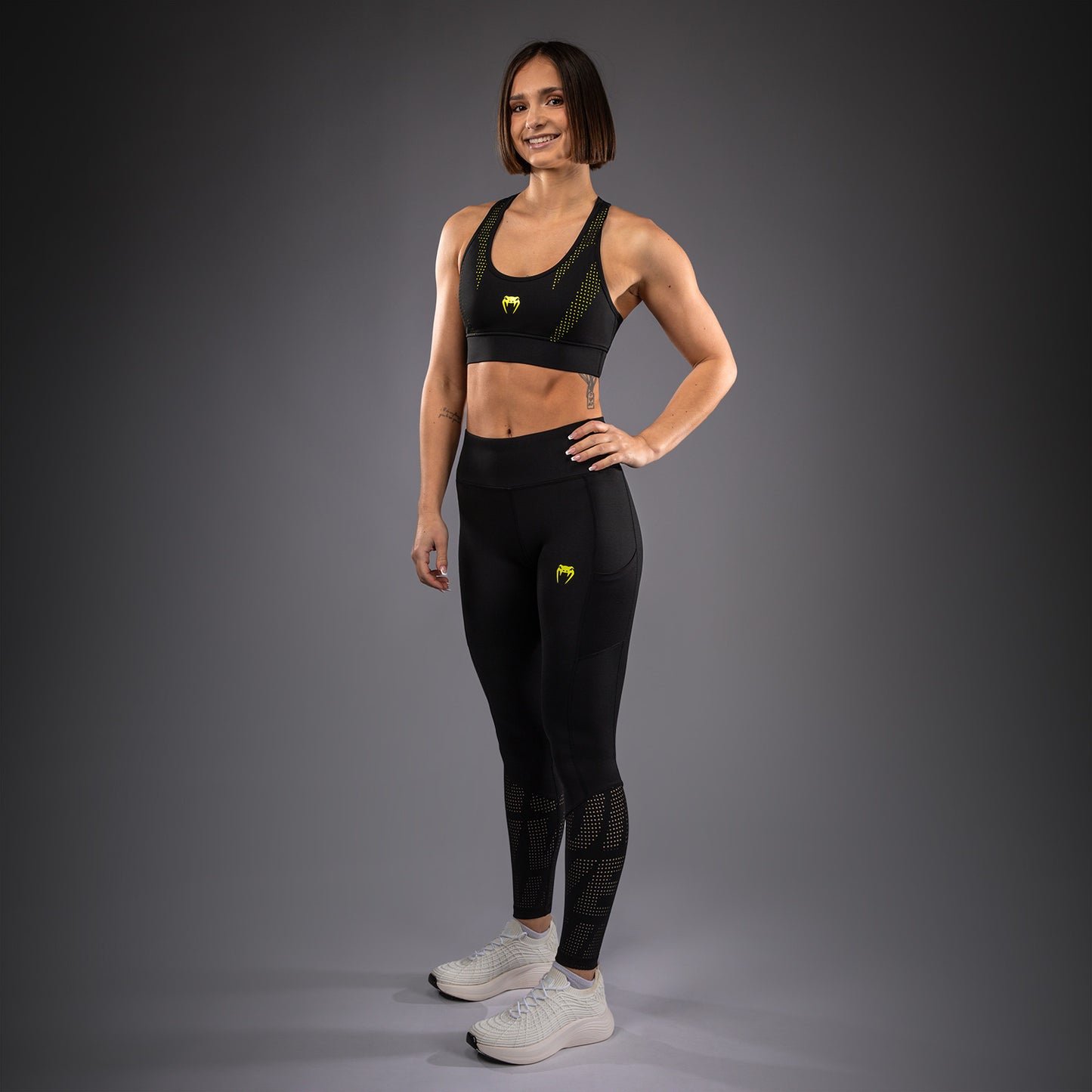 Venum Lazer Women's Sports Bra - Black/Yellow