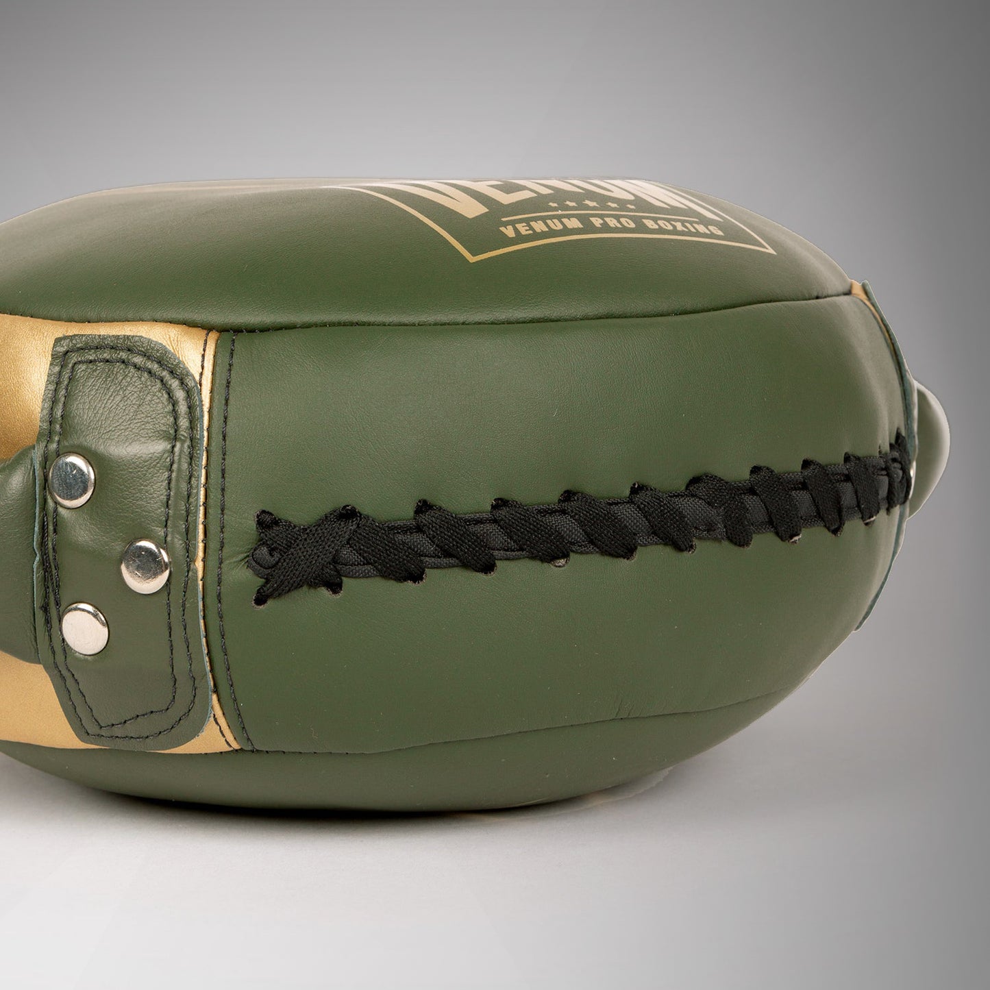 Venum Pro Boxing Mini Round Punch Shield - Khaki/Gold
