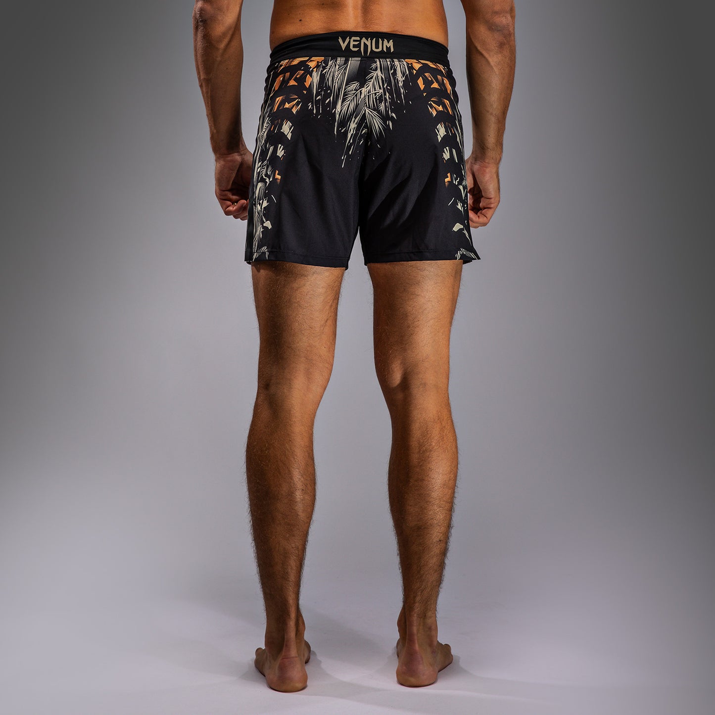 Venum Tiger Men's Fight Shorts - Black/Neon Orange