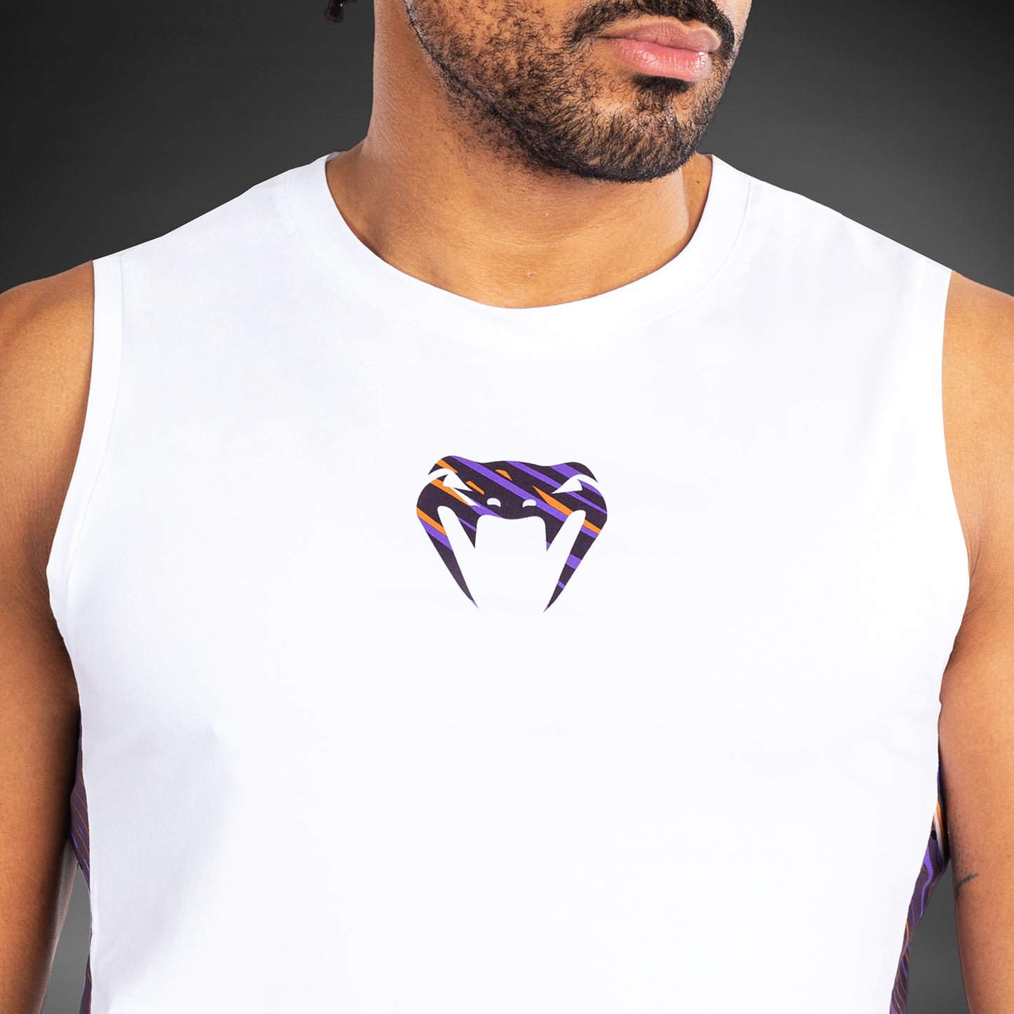 Venum Rapid Men’s Tank Top - White/Deep Purple