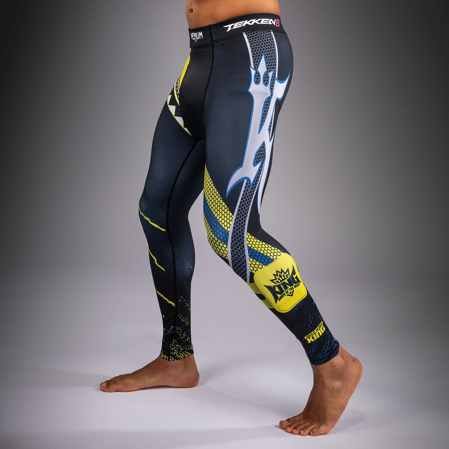 Venum x TEKKEN 8 Spats - King - Black/Yellow