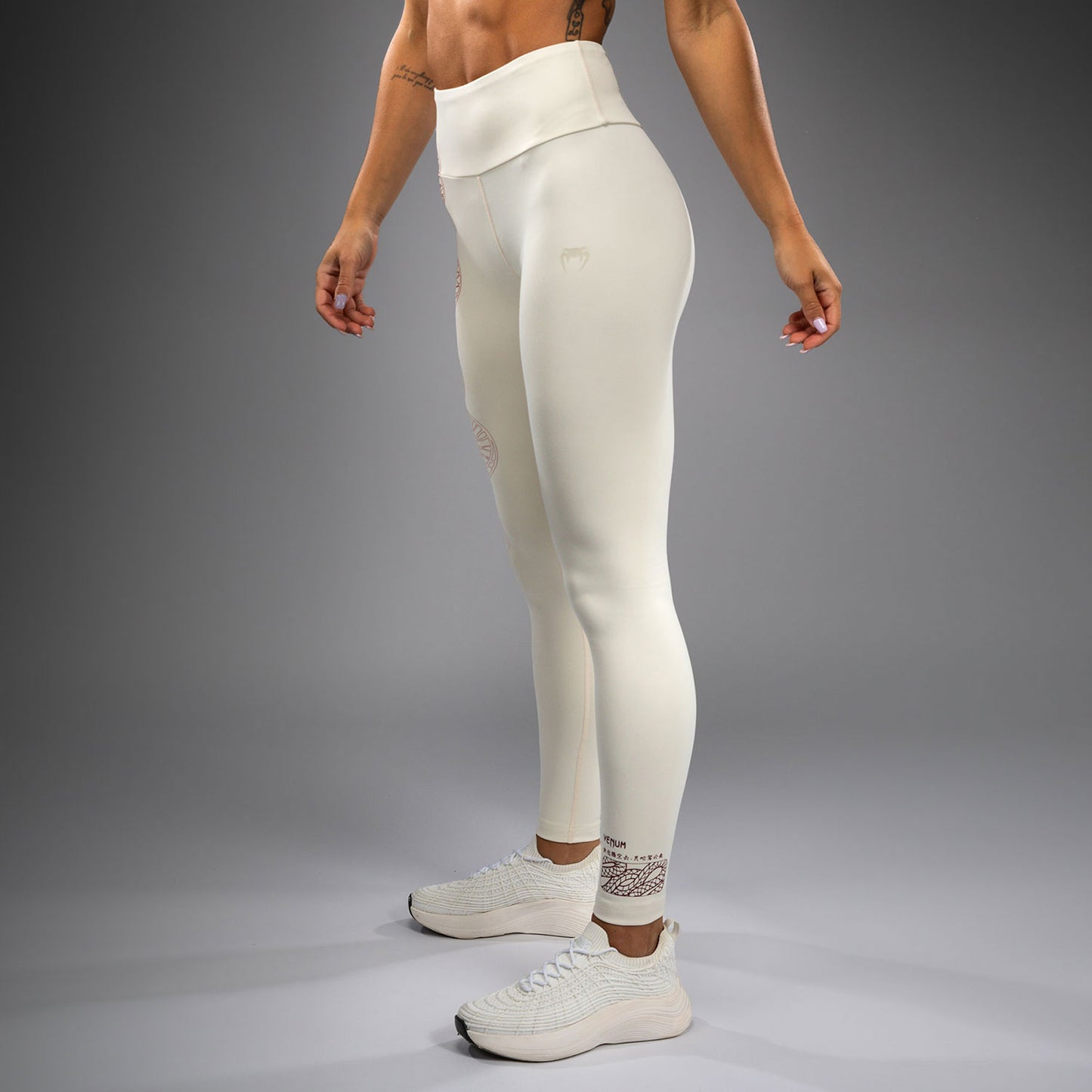 Venum Serpenti Women’s Leggings - Ivory/Burgundy