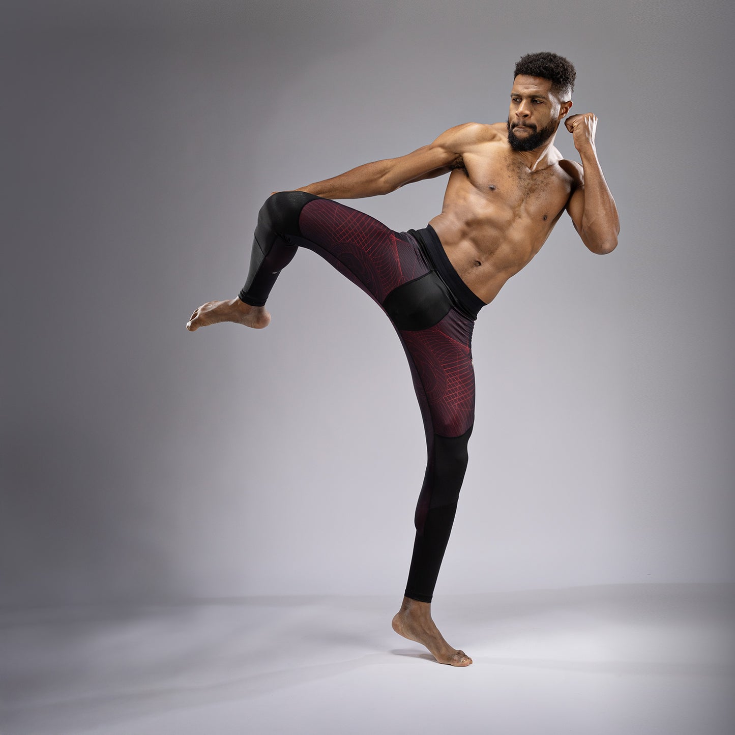 Venum G-Fit Air Men's Spats - Deep Black/Fire Red