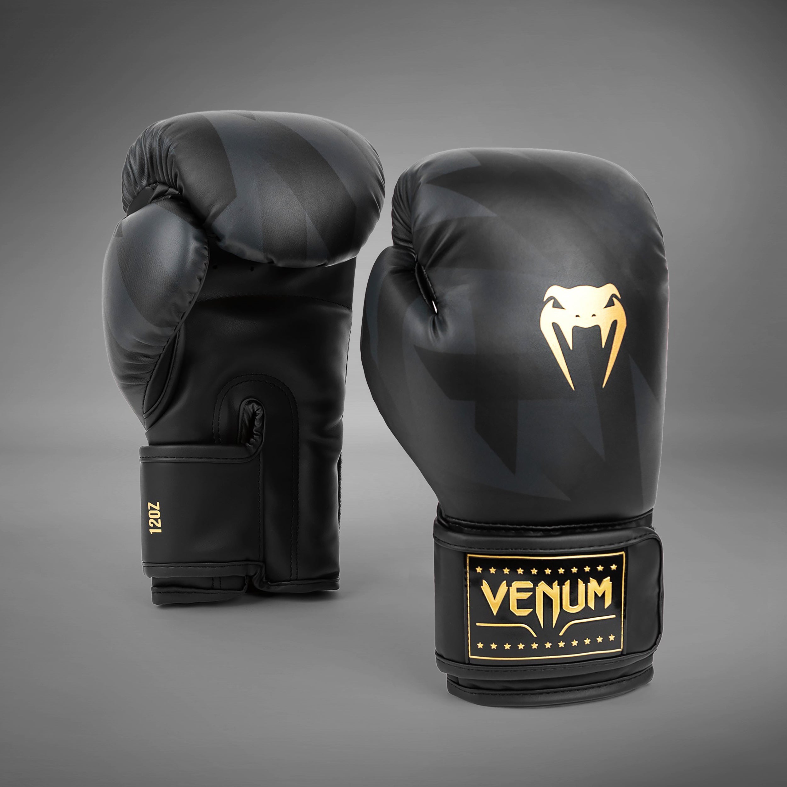 Venum Razor Boxing Gloves - Black/Gold - Venum Asia