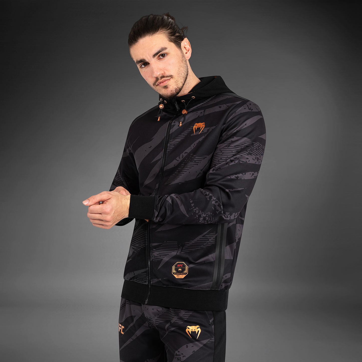 UFC Adrenaline by Venum Fight Week Men’s zip Hoodie - Urban Camo