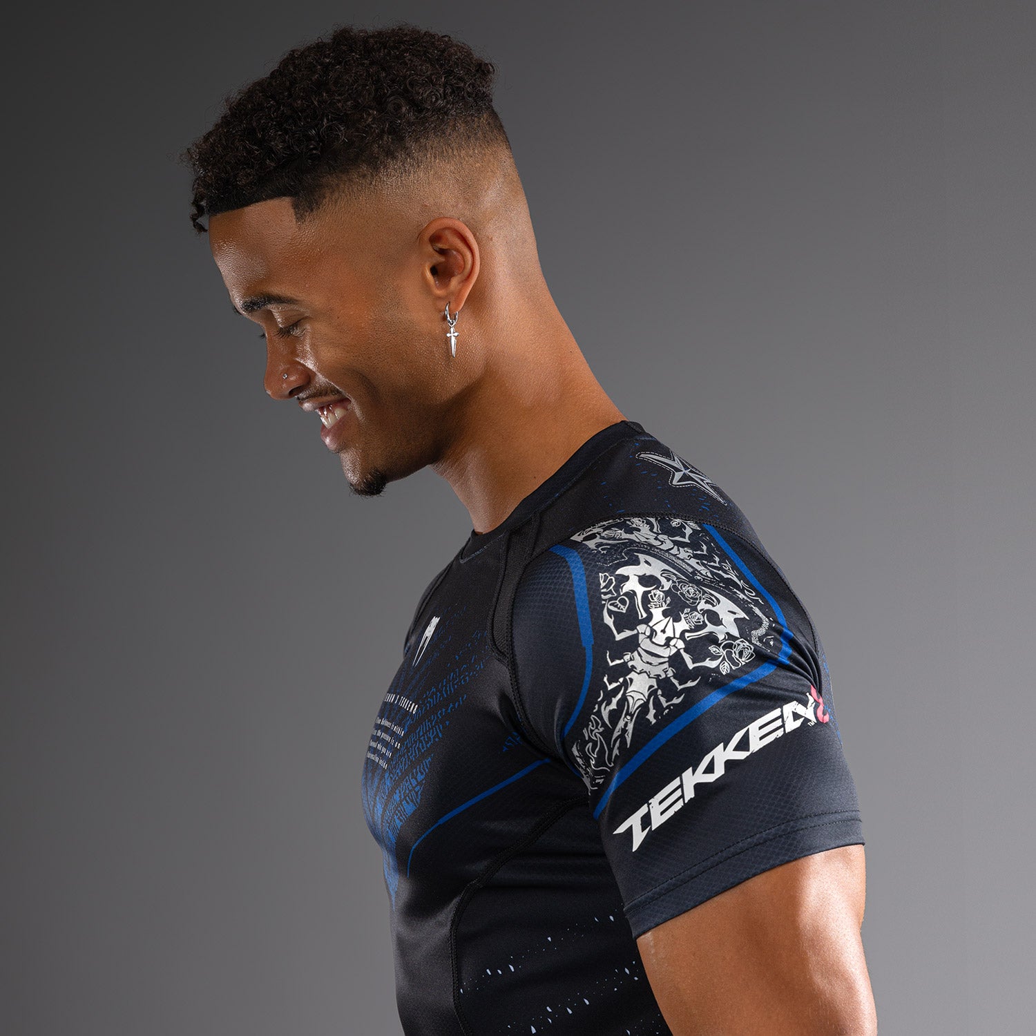 Venum x TEKKEN 8 - Paul Phoenix Rashguard - Black/Blue - Venum Asia