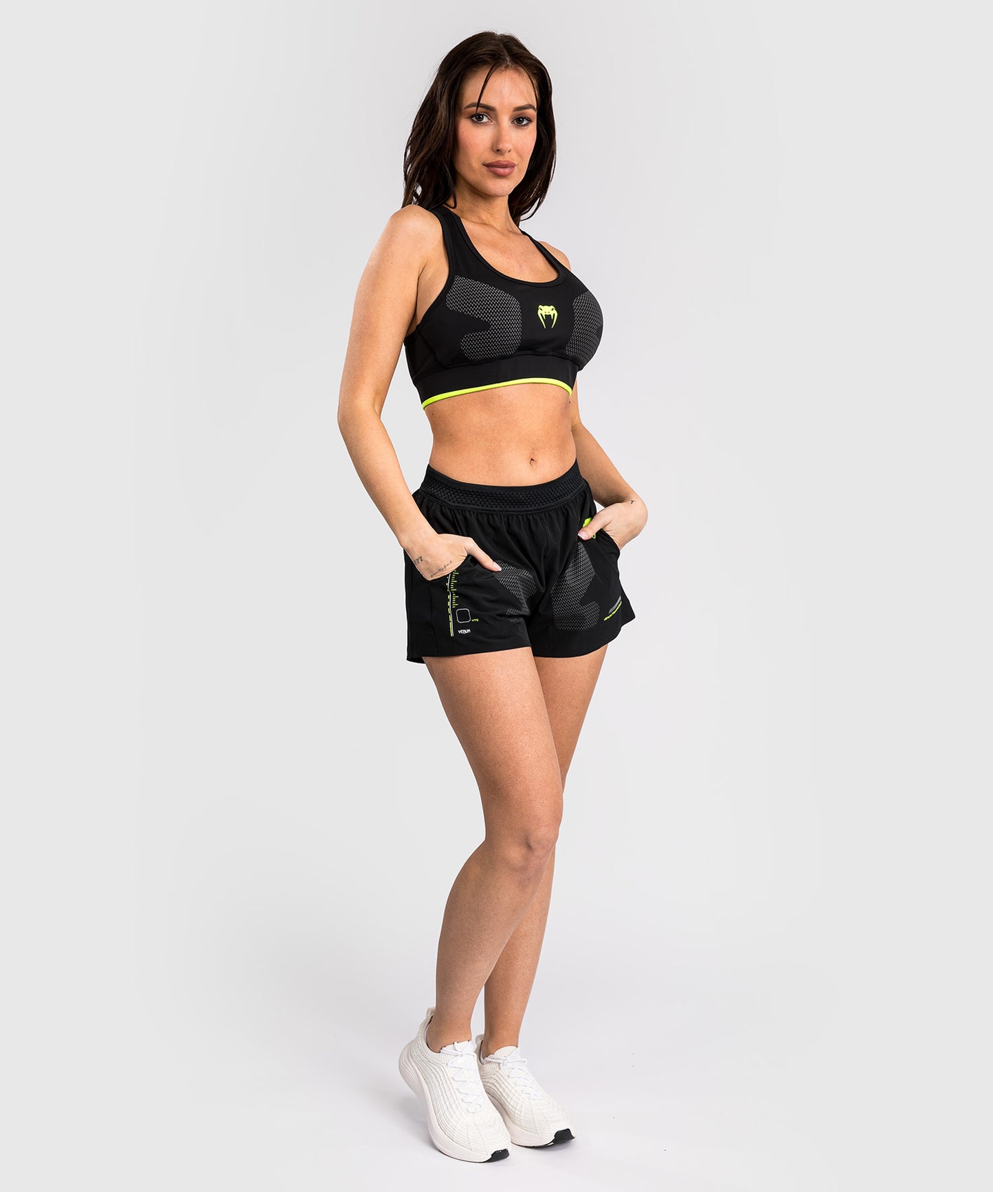 Venum Training Camp 4.0 Sport Bra - Black/Neon Green