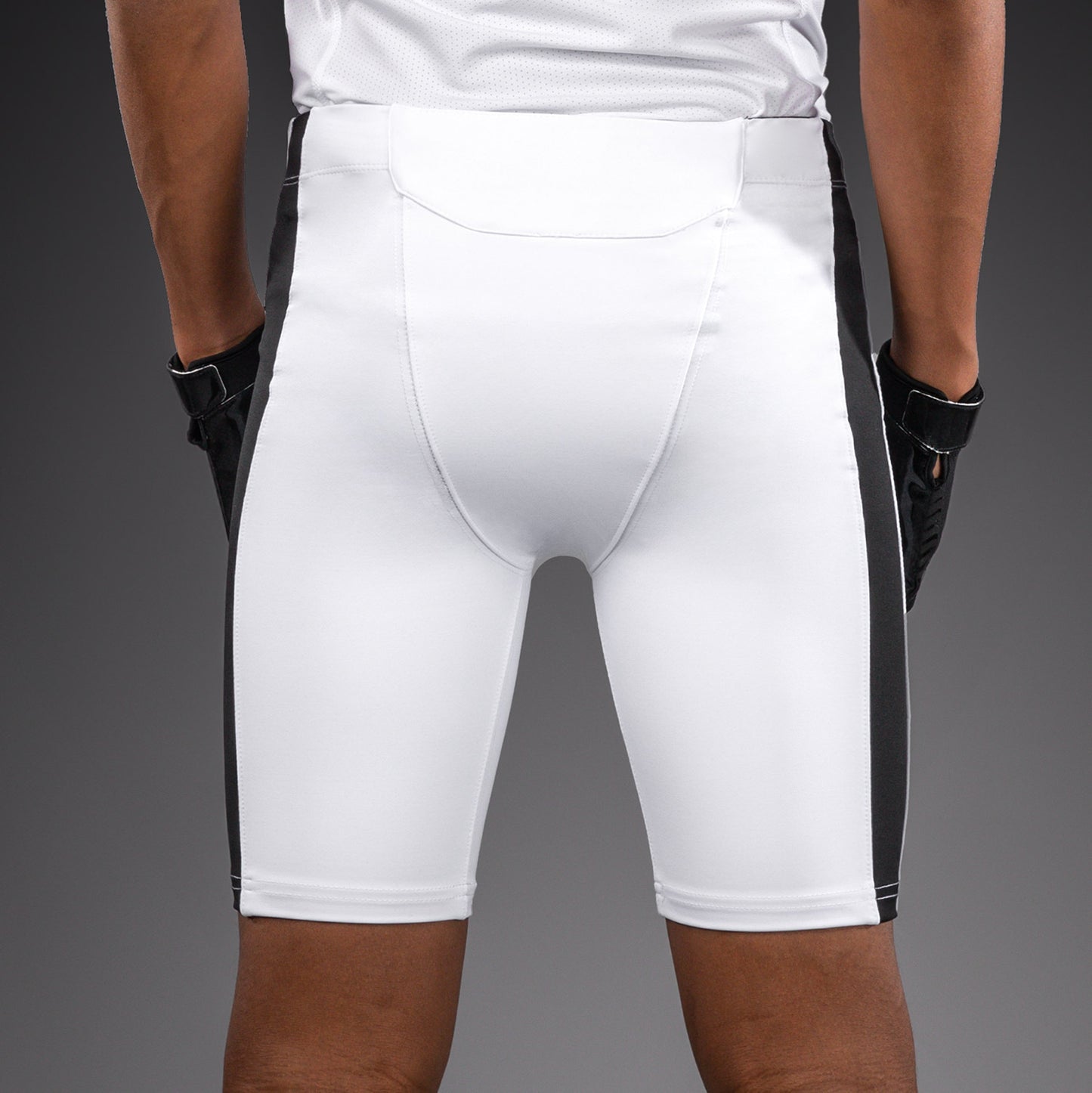 Venum Elite Kids Football Compression Shorts - White