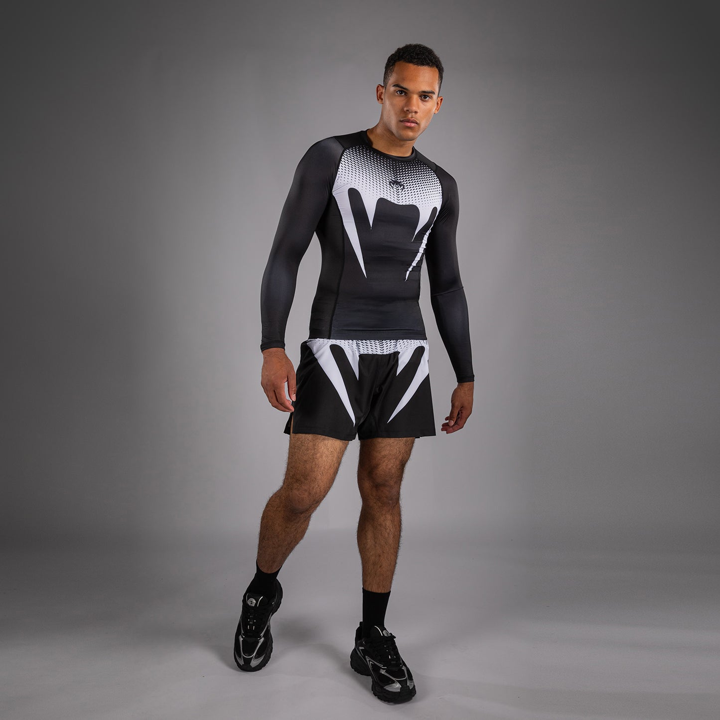 Venum No Gi Rashguards - Black/White