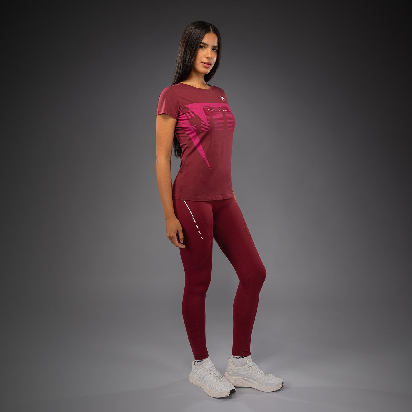 Venum Adrenaline Women's T-Shirt - Burgundy/ Pink