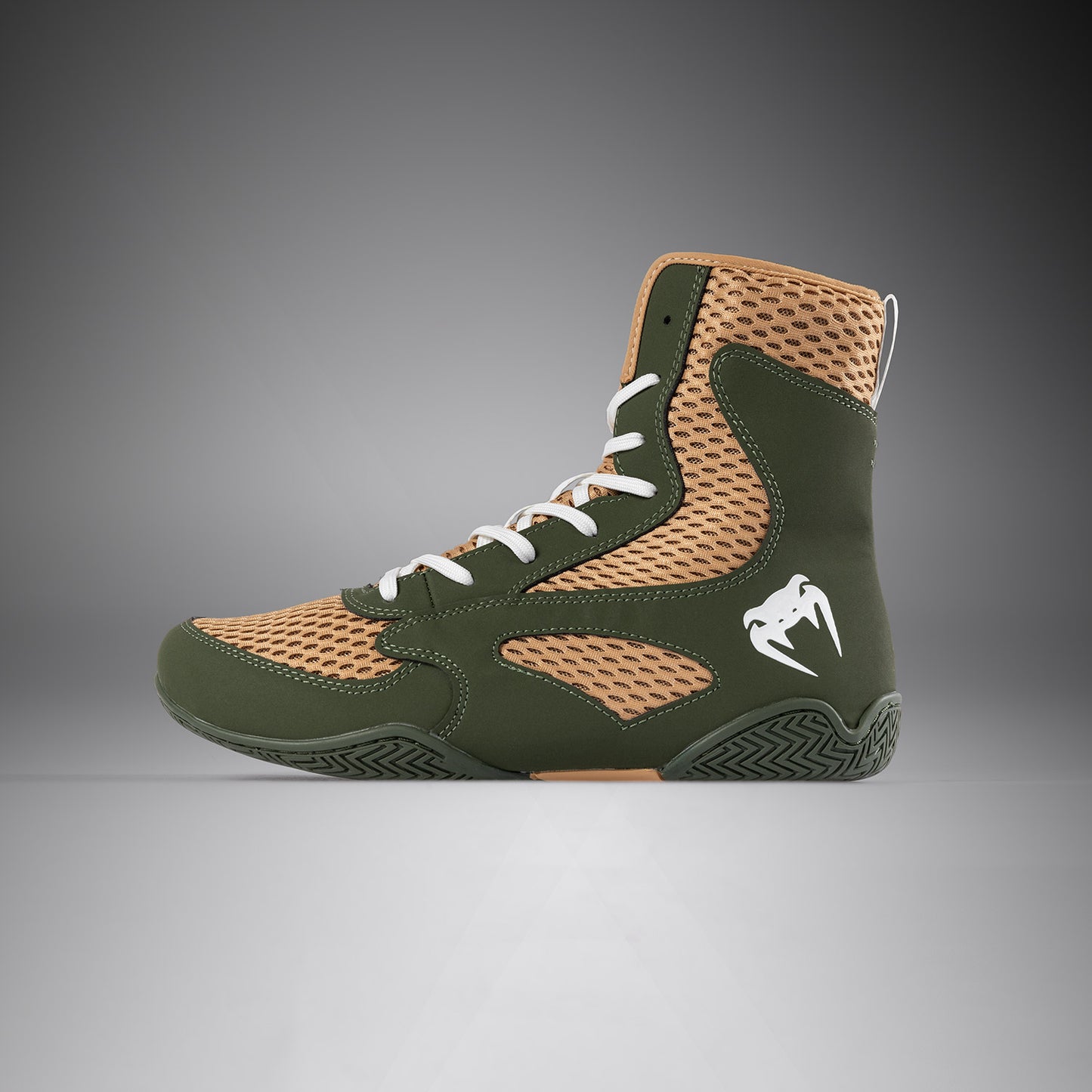 Venum Contender Boxing Shoes - Military Green/Sand