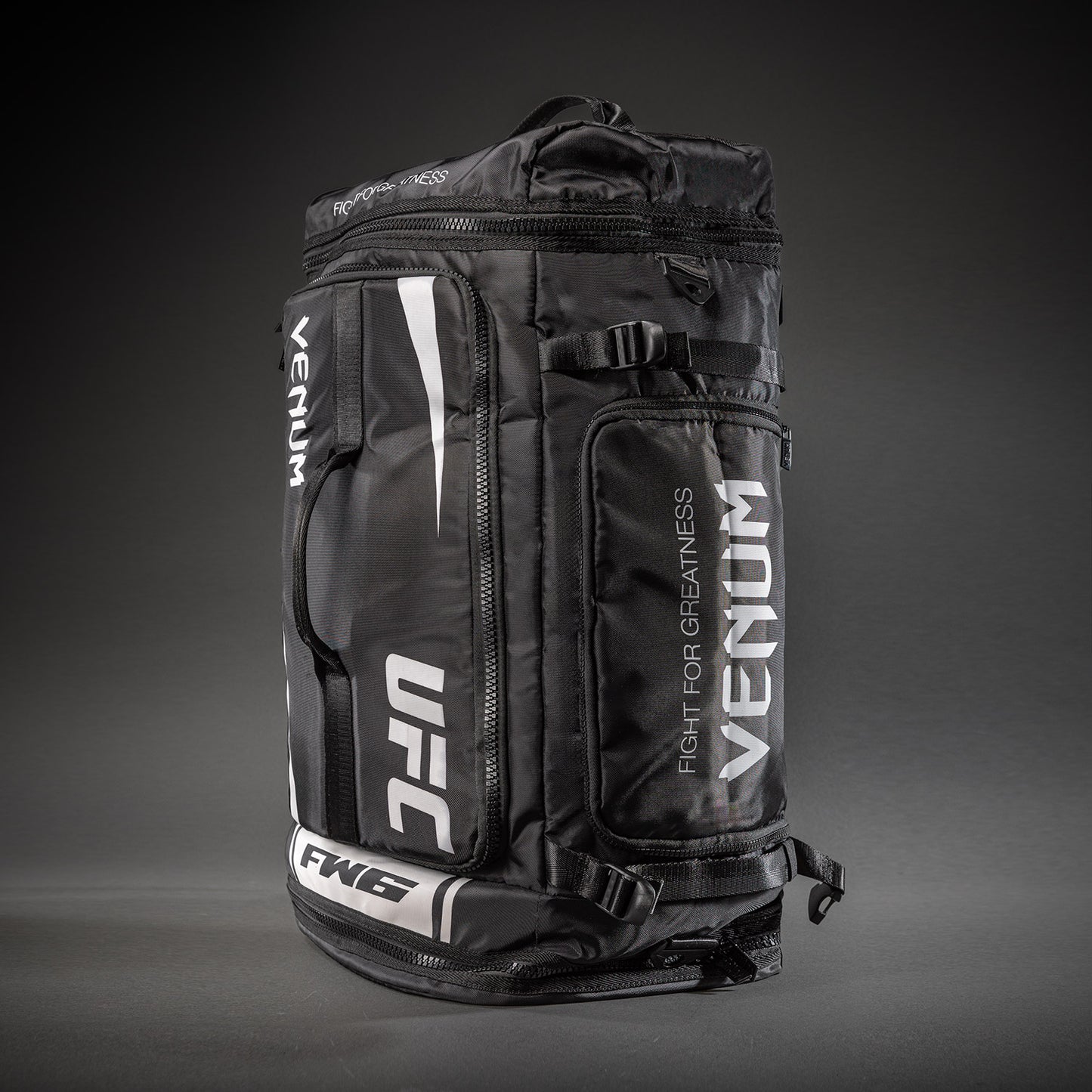 UFC Unity by Venum Authentic Fight Week Gear Bag – Black/White