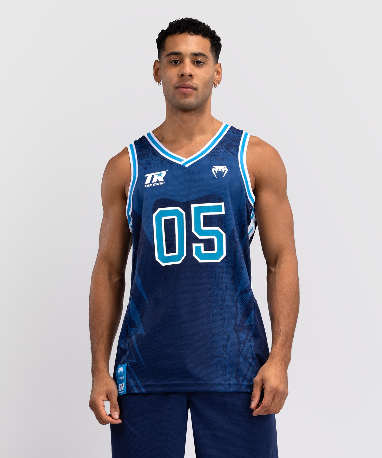 Venum X Top Rank Original Men's Basketball Jersey - Navy Blue - Venum Asia