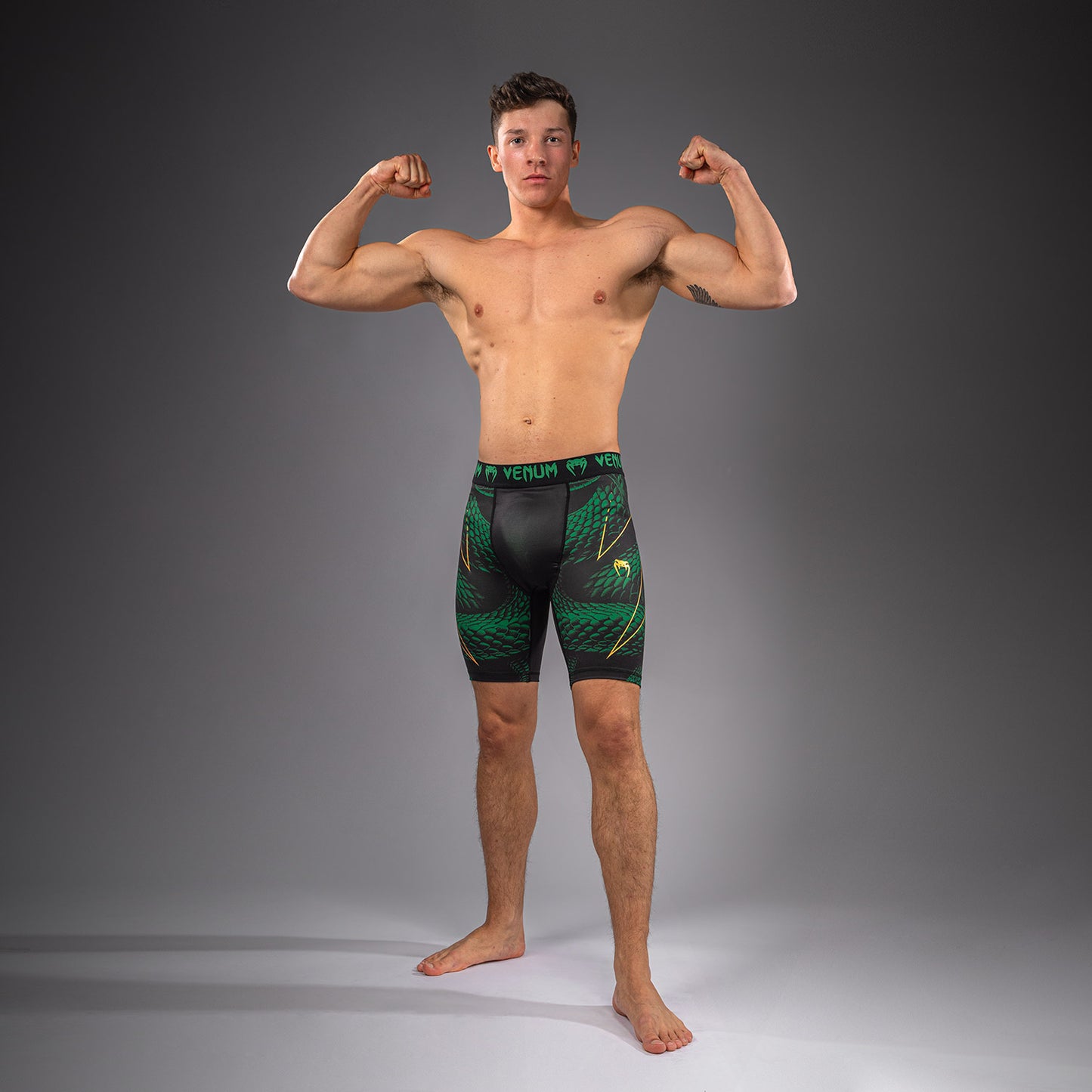 Venum Matupa Vale Tudo Shorts - Black/Green/Gold