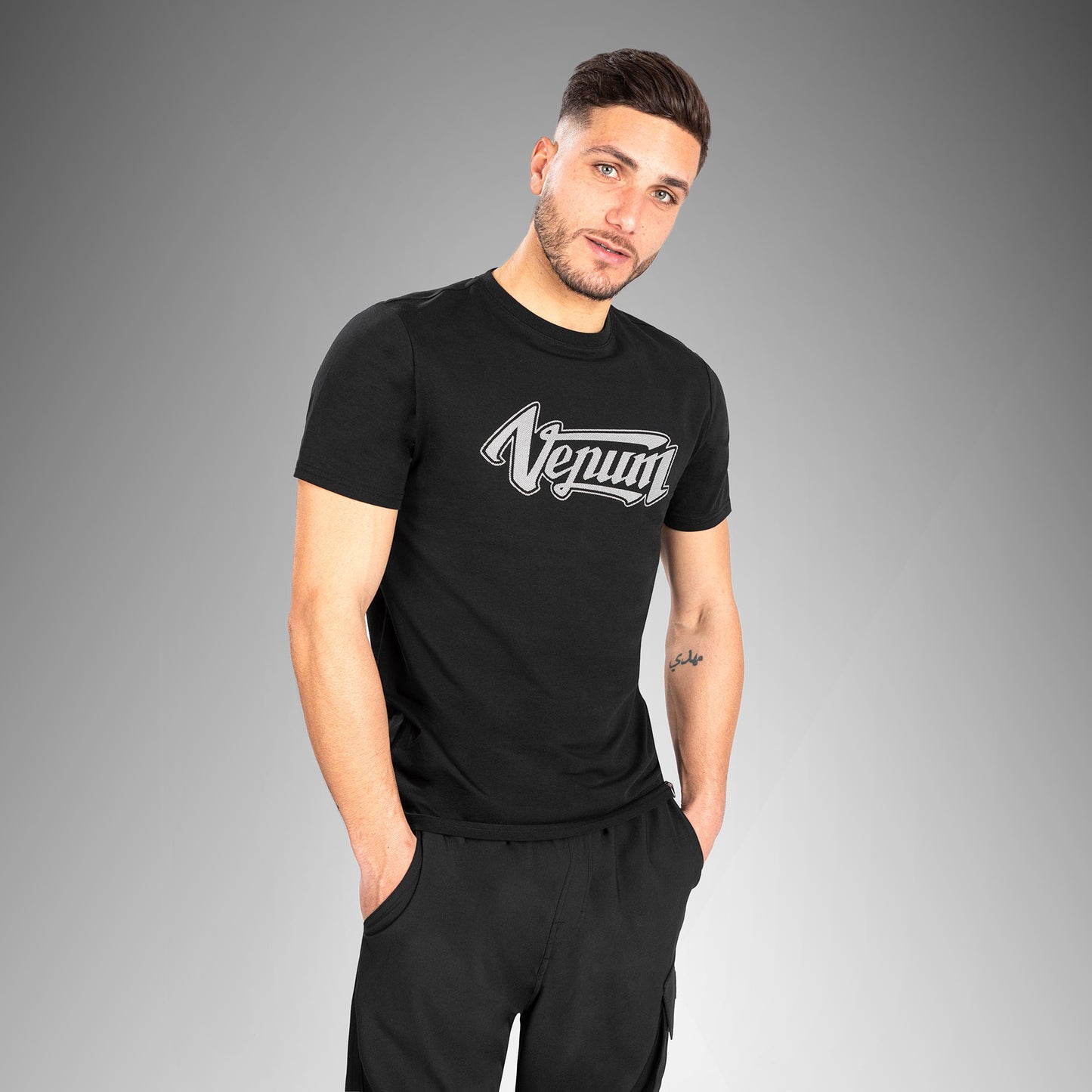 Venum Absolute 2.0 Adjusted Fit T-shirt - Black/Silver