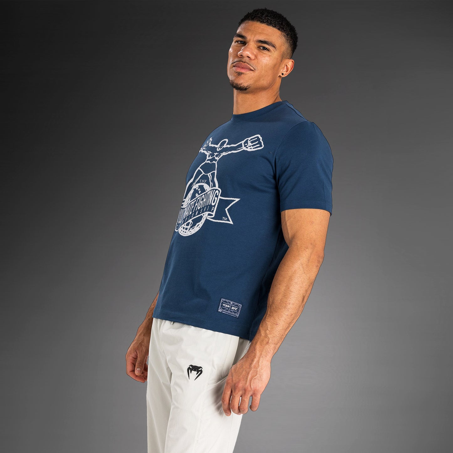 UFC by Venum Ulti-Man T-Shirt - Navy Blue/ White