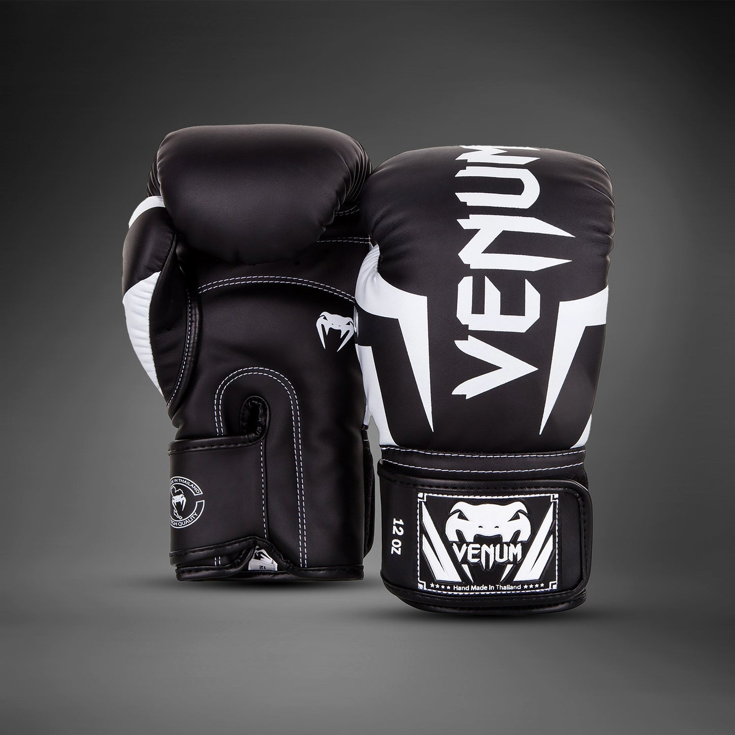 Venum Elite Boxing Gloves - Black/White