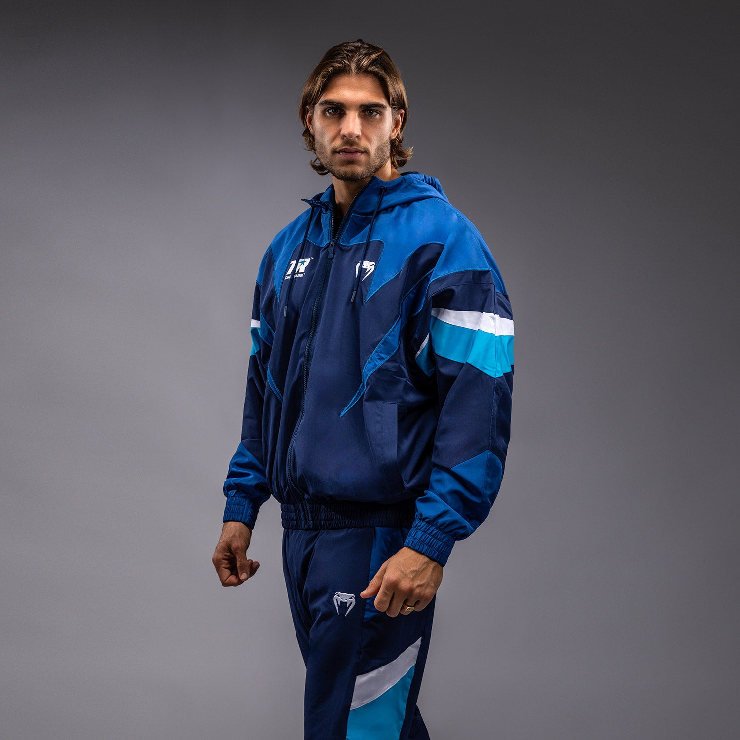 Venum x Top Rank Original Men's Hooded Tracksuit Jacket - Navy