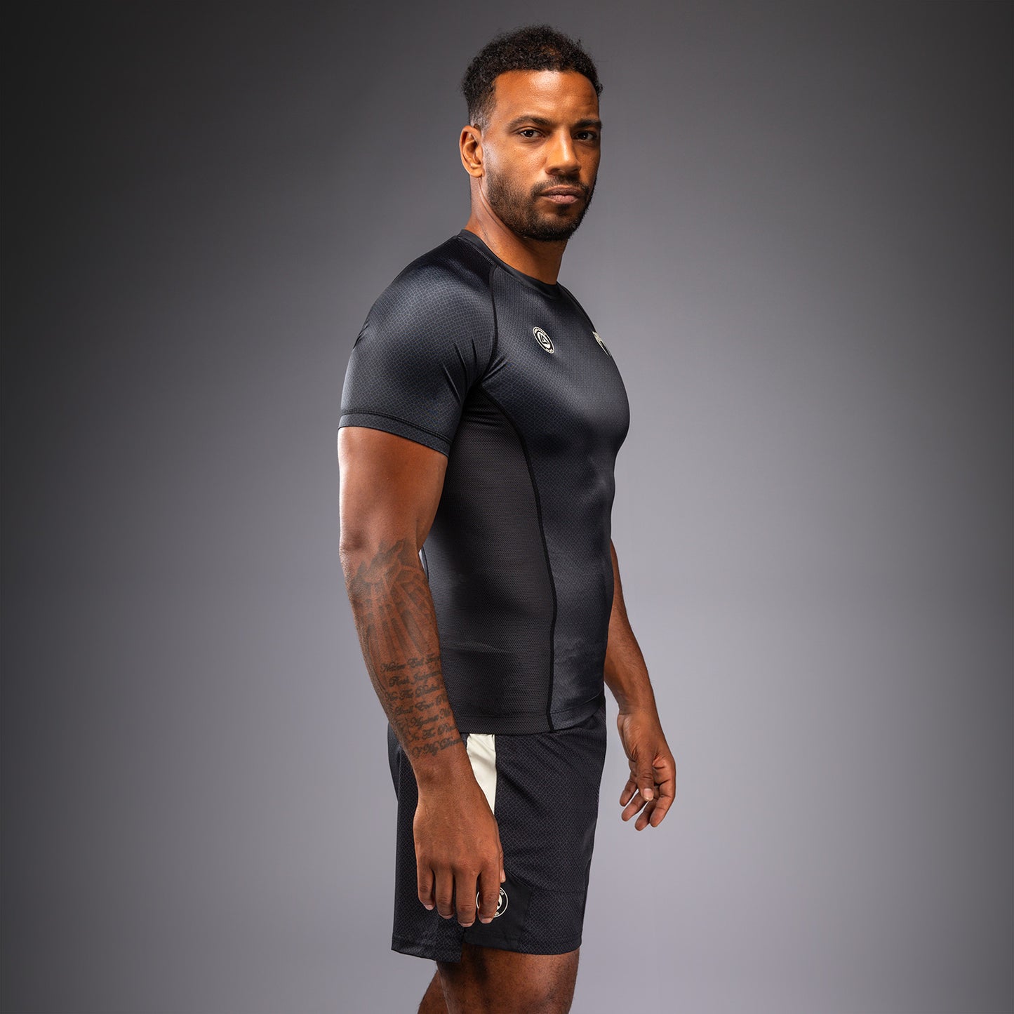 Venum x Roger Gracie Academy Short Sleeve Rashguard - Black