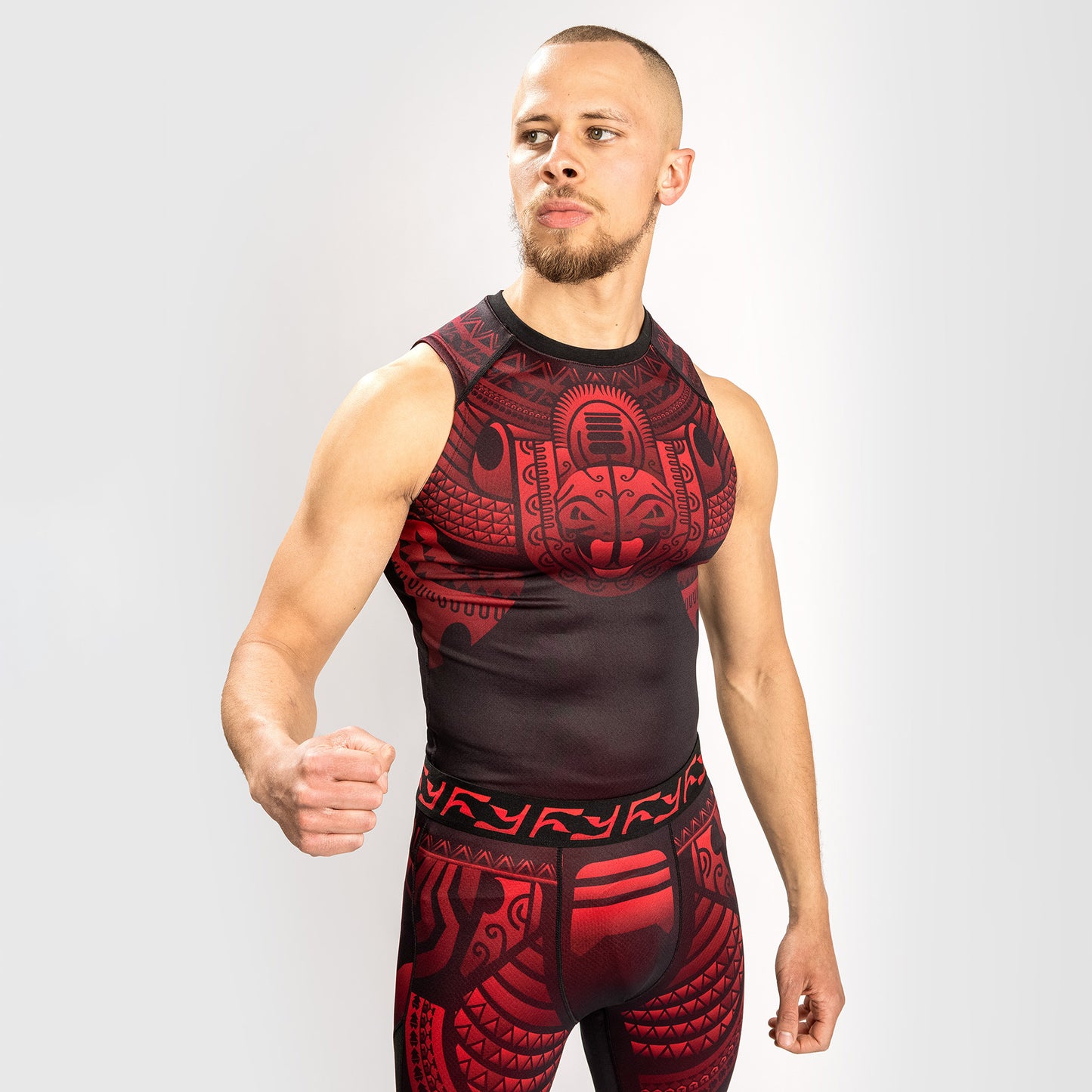 Venum Nakahi Rashguard - Sleeveless - Black/Red