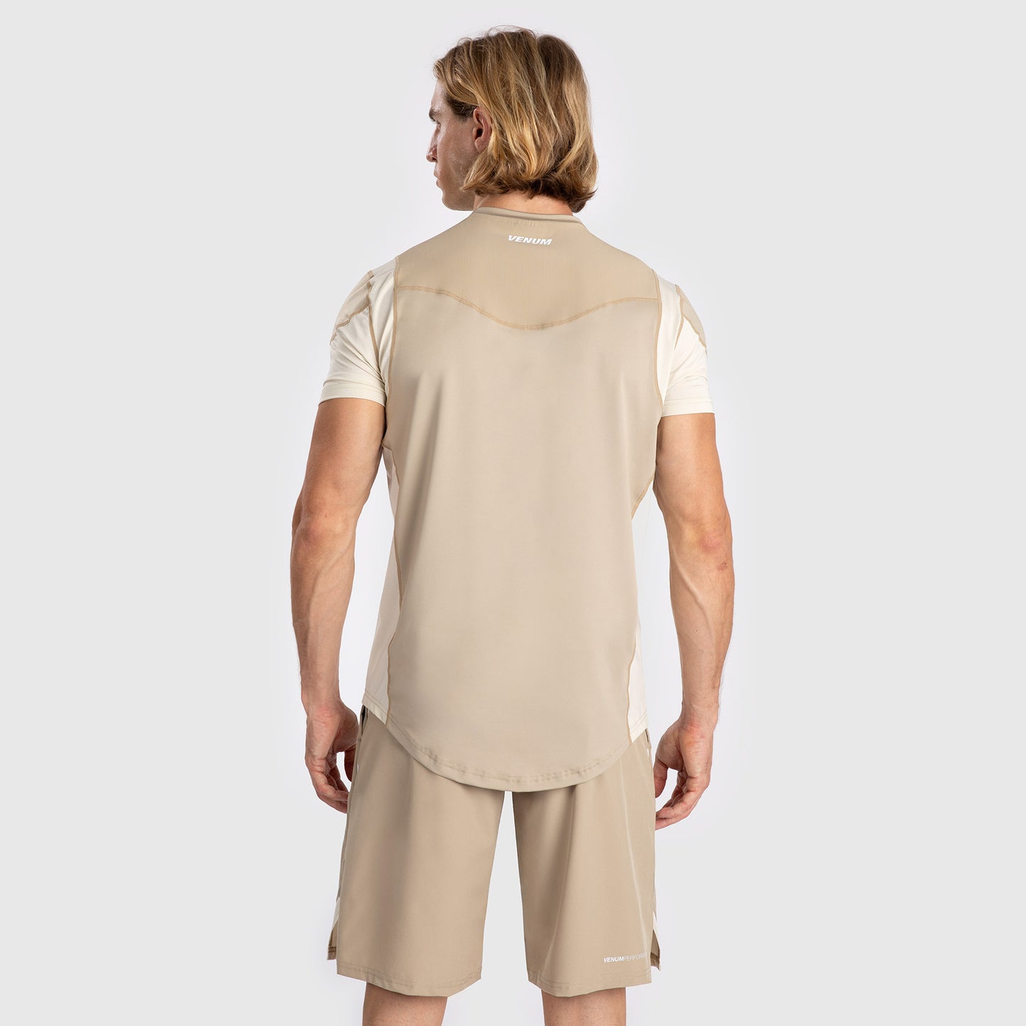 Venum Tempest Men's Dry-Tech T-Shirt - Beige/Sand