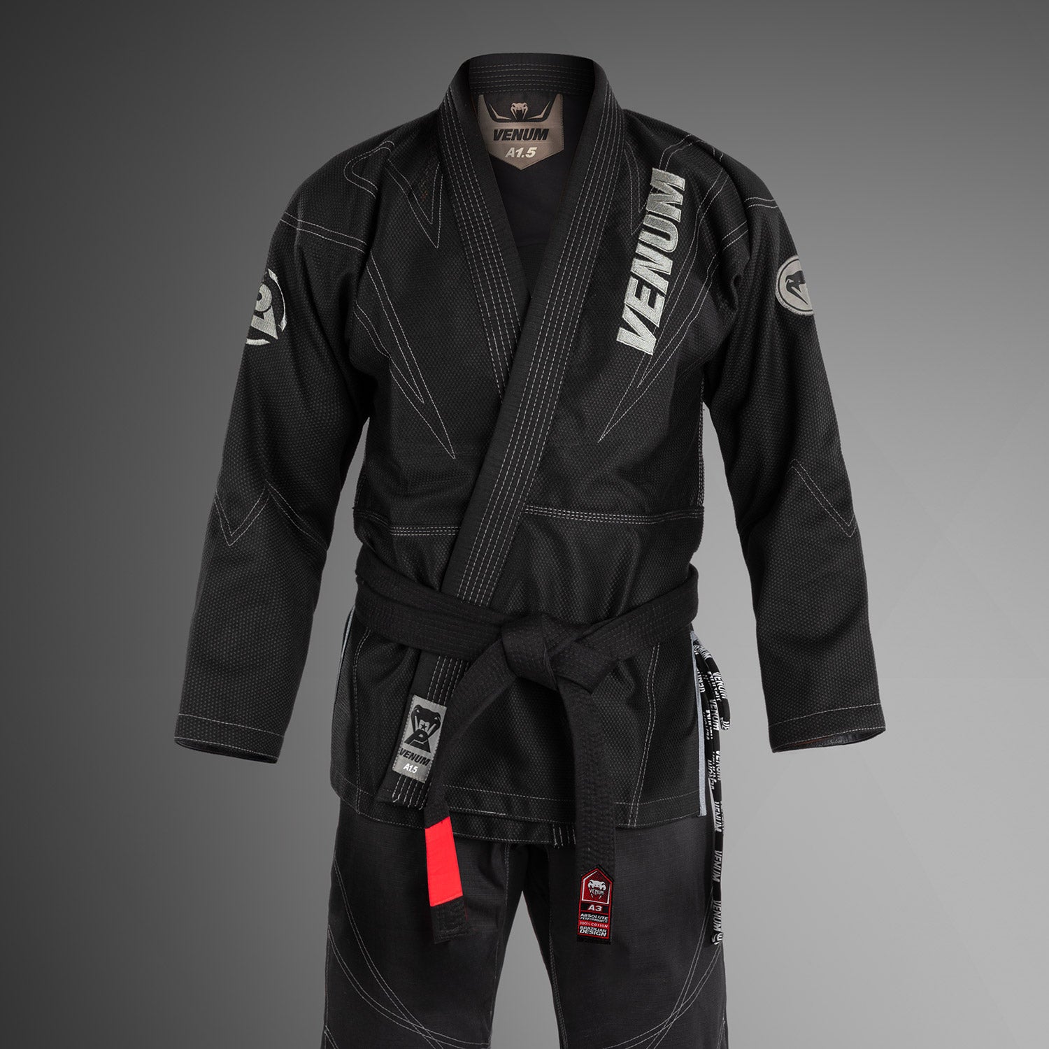 Venum x Polaris BJJ Gi - Black/Storm Grey - Venum Asia