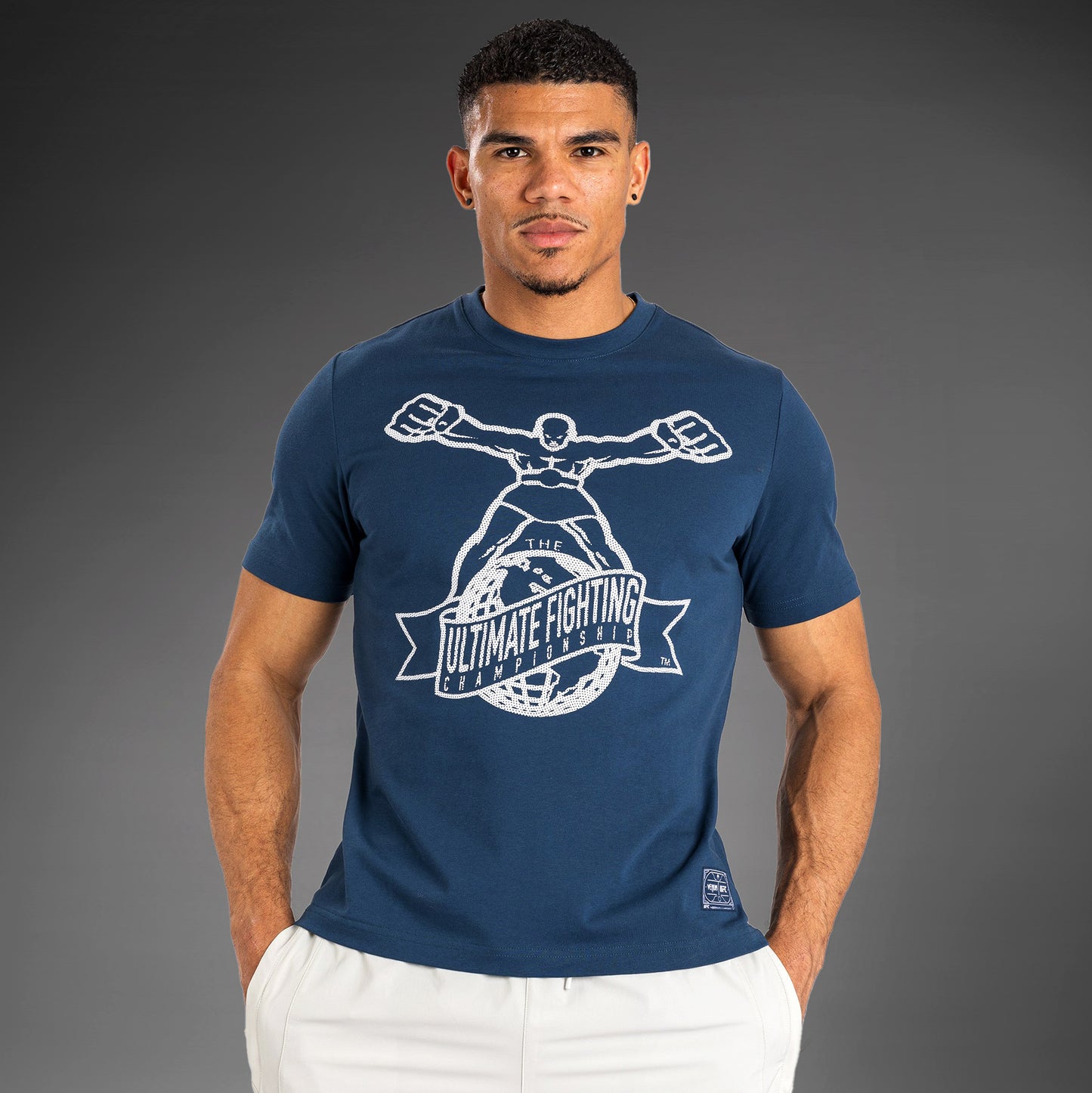 UFC by Venum Ulti-Man T-Shirt - Navy Blue/ White