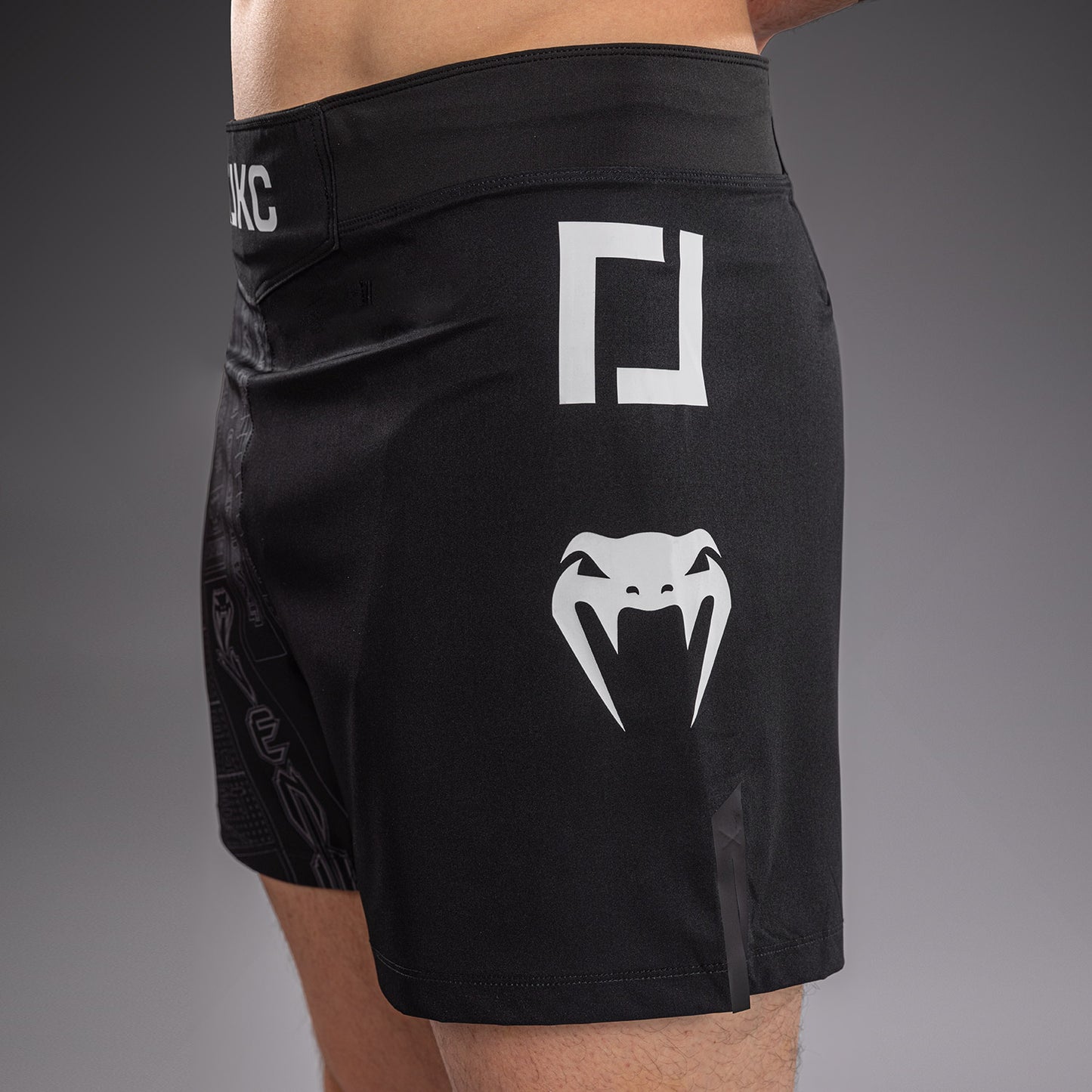 Karate Combat by Venum Fight Shorts - Black/Grey