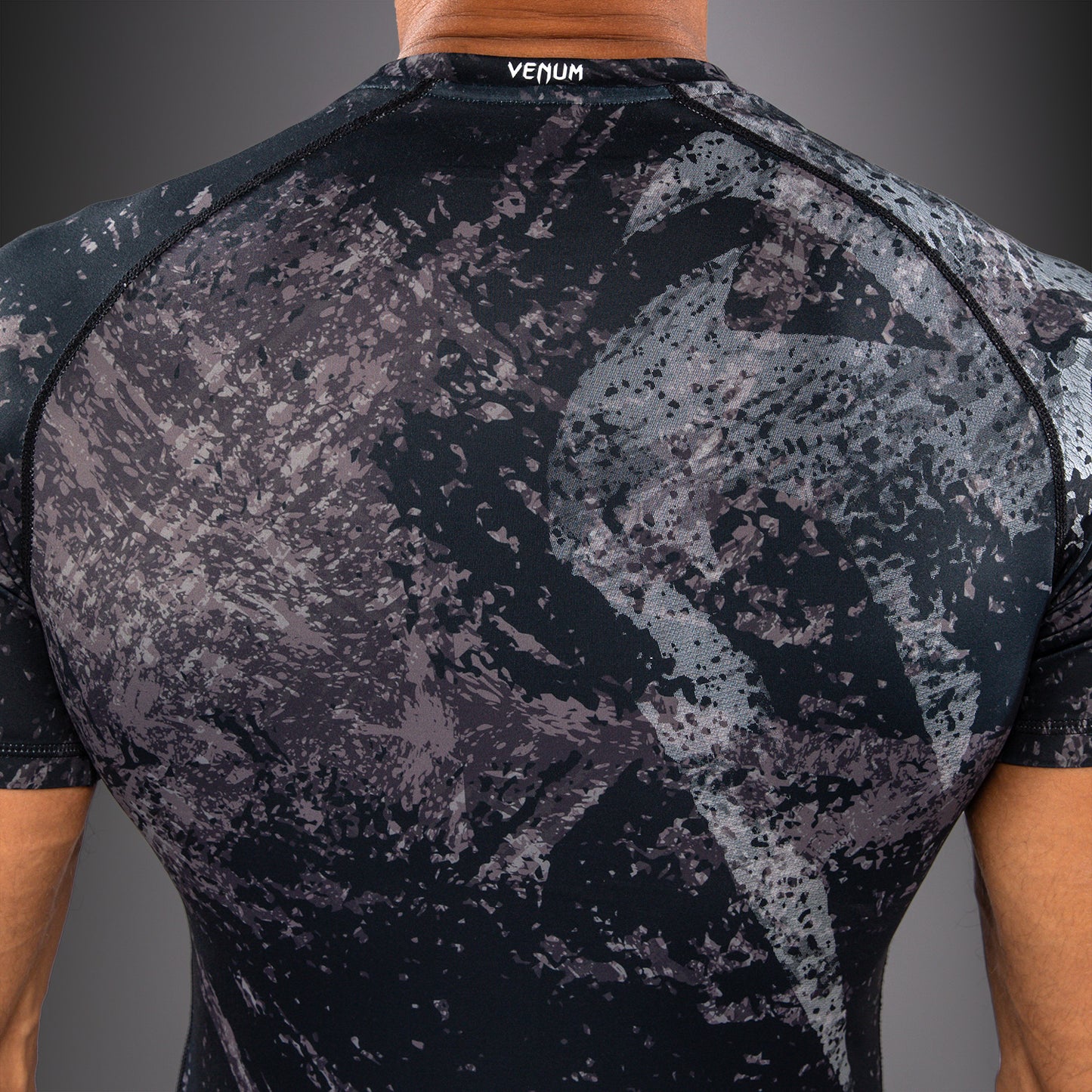 Venum Rage & Workout Short Sleeve Rashguard - Black/Grey