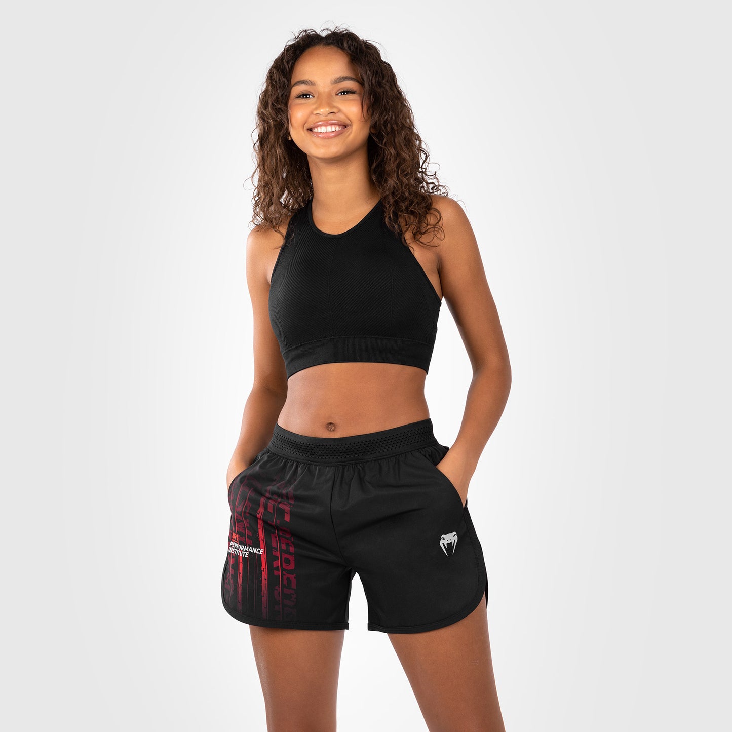 UFC Venum Performance Institute 2.0 Women’s Performance Short - Black/Red