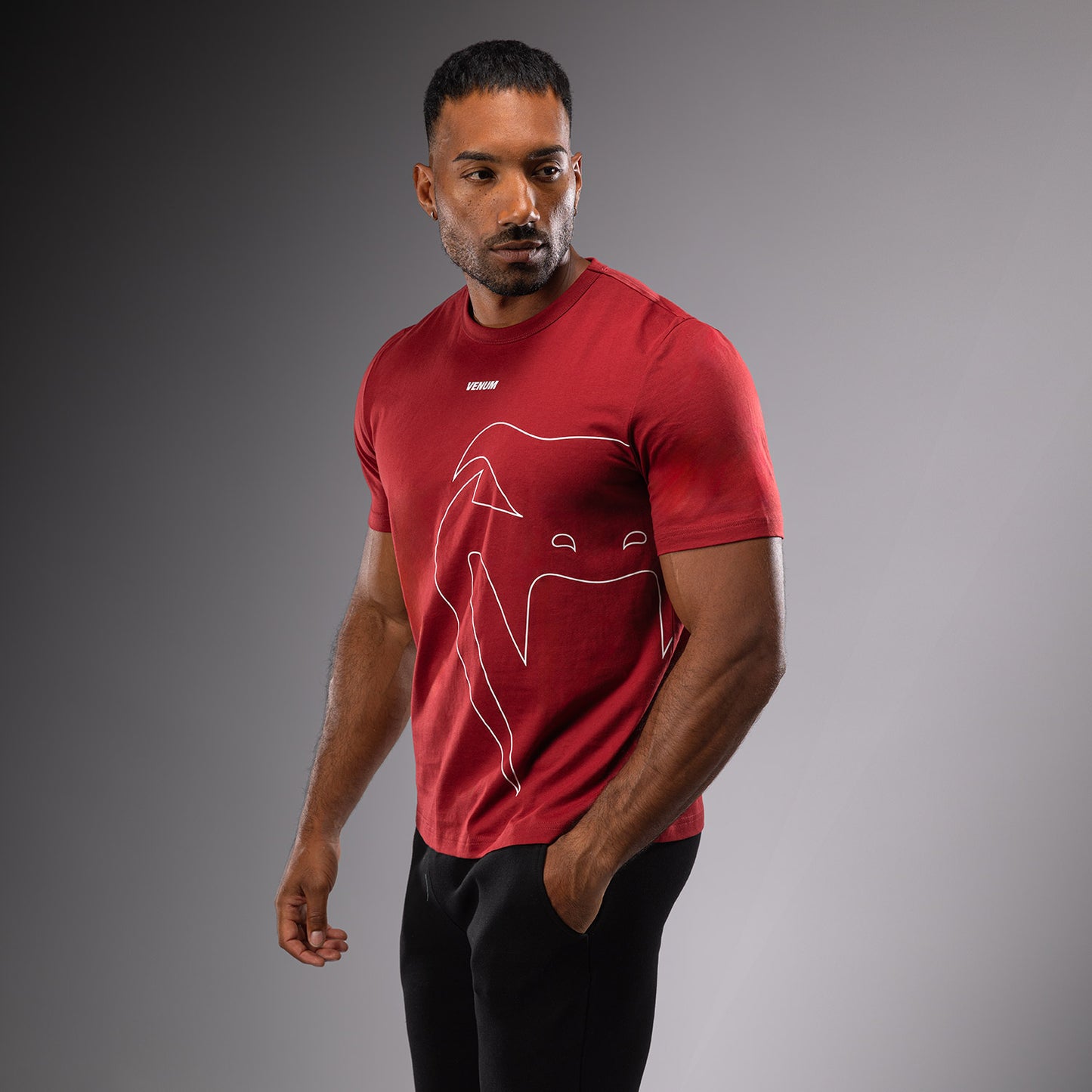 Venum Giant Connect T-Shirt - Red Carmin