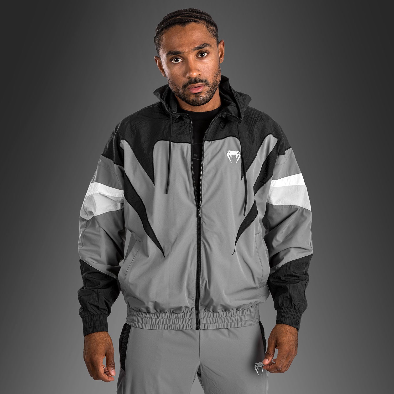 Venum Attack 90 Tracksuit Jacket - Grey - Venum Asia