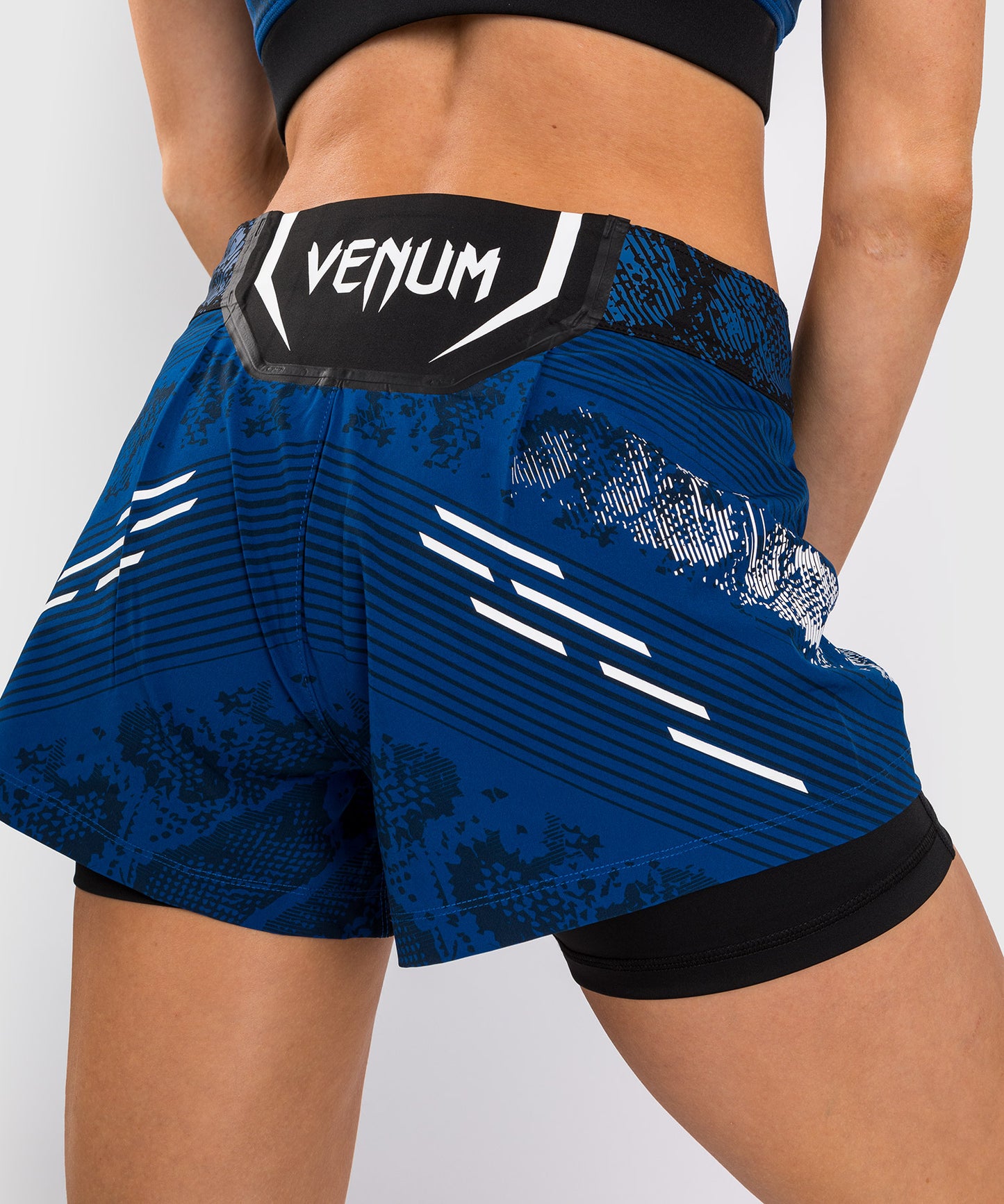 UFC Adrenaline by Venum Personalized Authentic Fight Night Women’s Fight Short – Blue